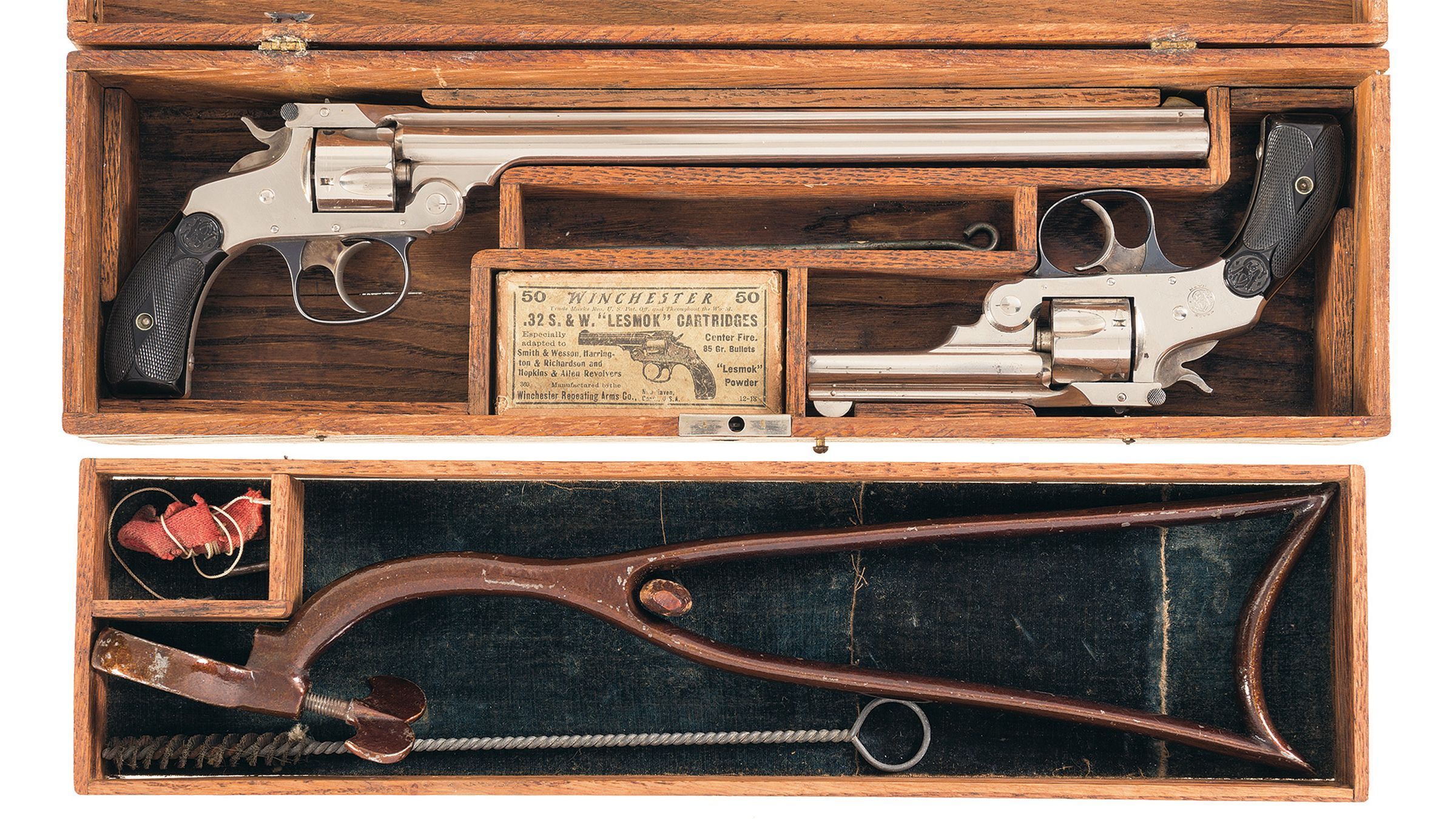 Set of Two Cased S&W 32 Double Action Revolvers | Rock Island Auction