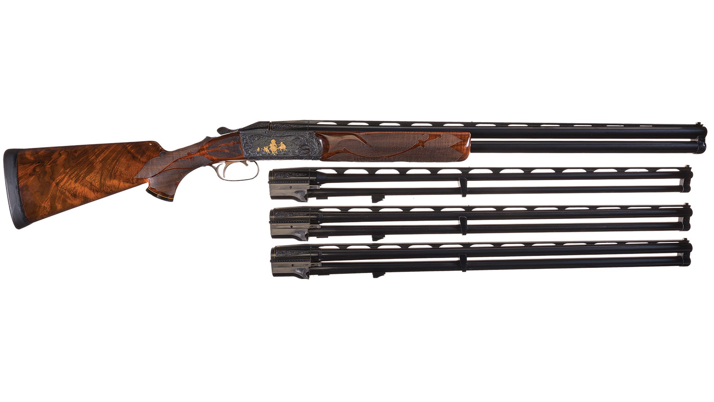 Angelo Bee Signed Krieghoff Model 32 Over/Under Shotgun Set | Rock ...