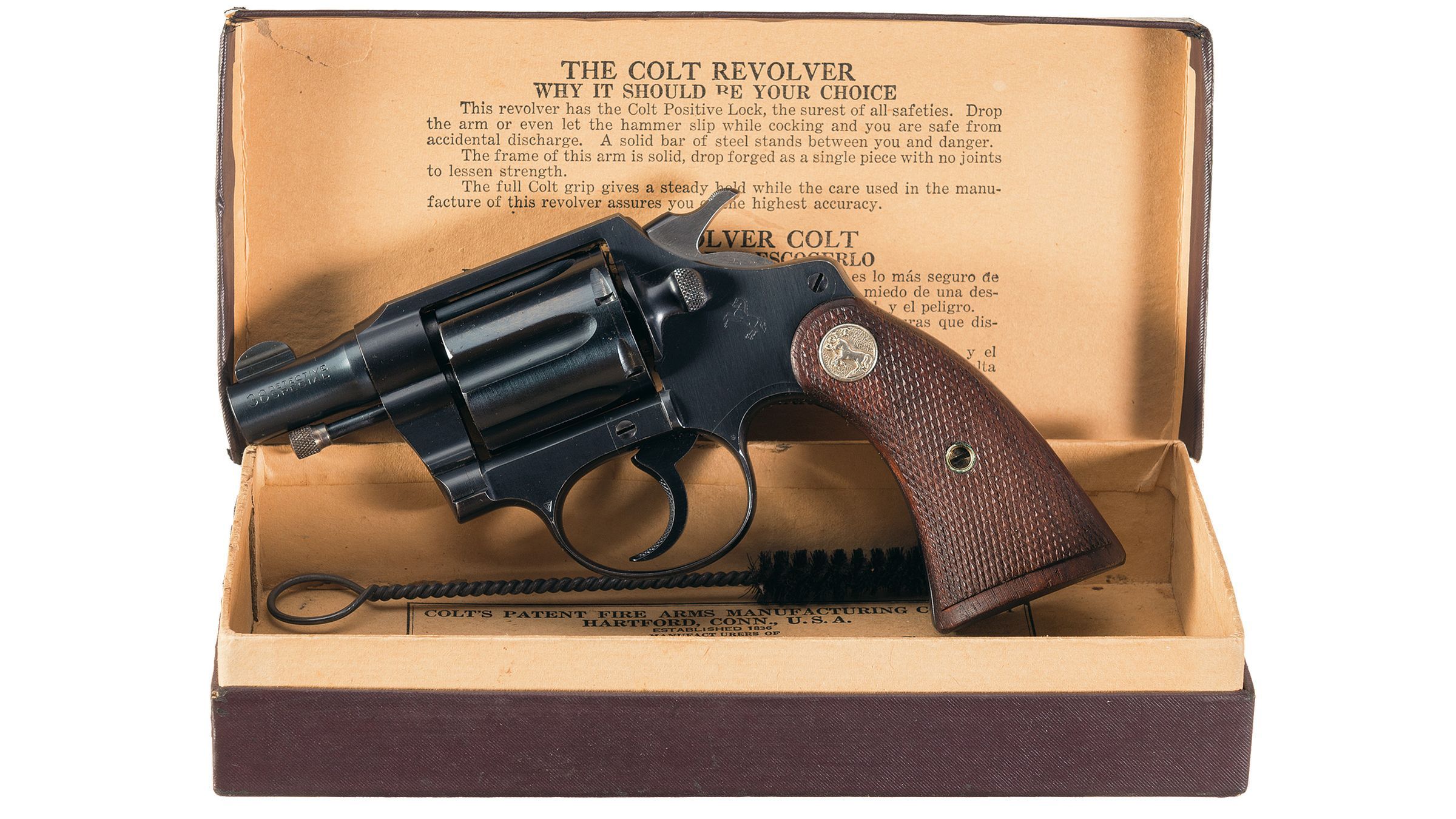 Colt First Issue Detective Special Double Action Revolver with B Rock