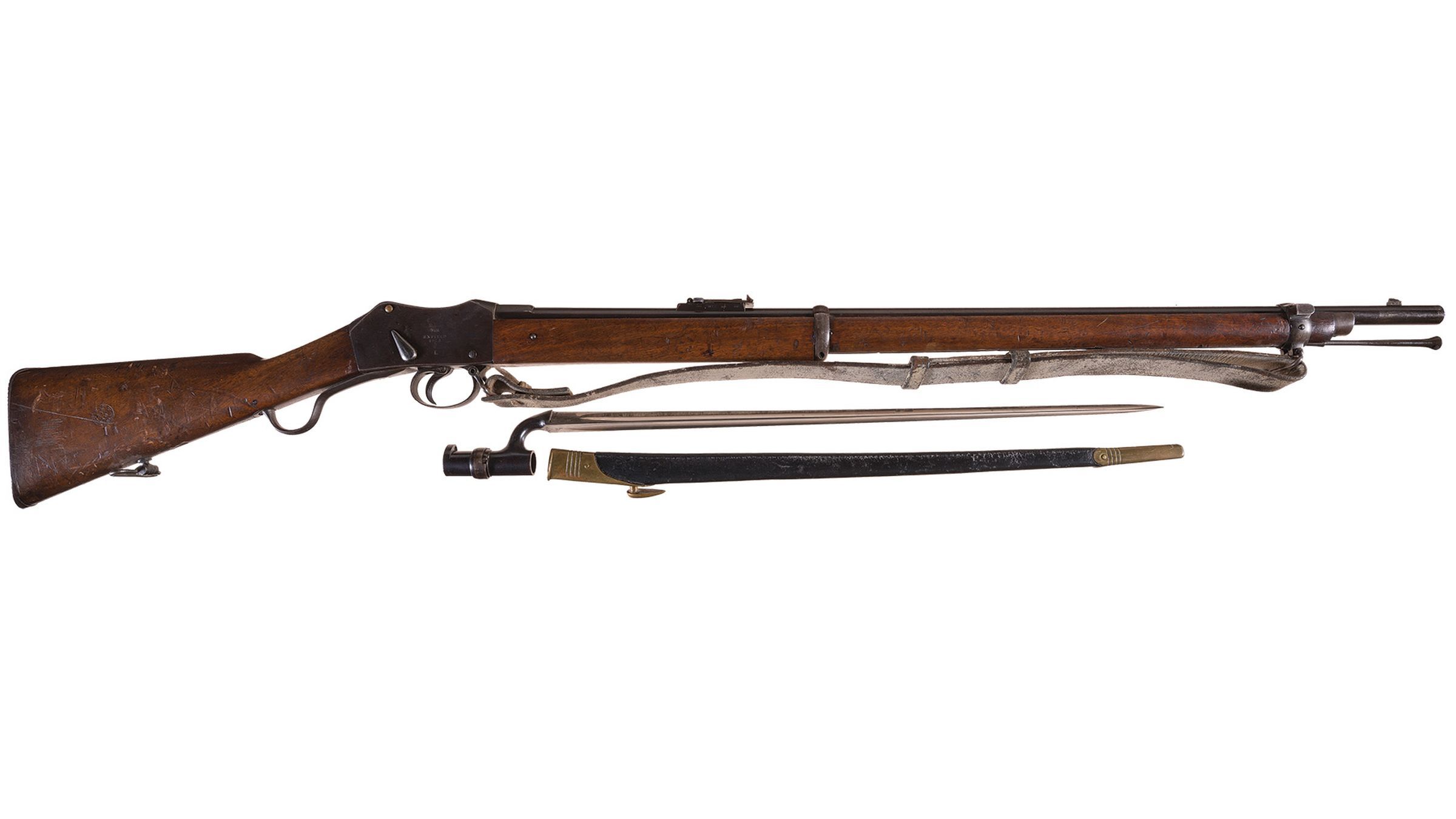 Enfield Martini-Henry Mk I Third Pattern Rifle with Bayonet | Rock ...