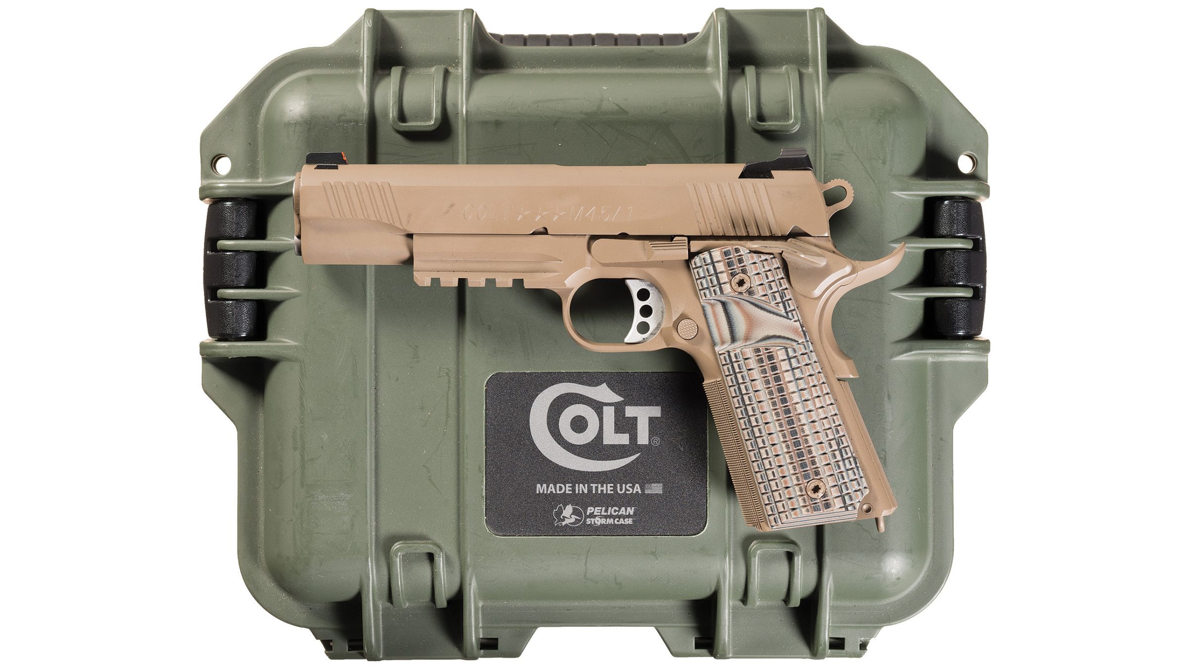 Colt Government Model Rail Gun M45A1 Pistol with Case | Rock