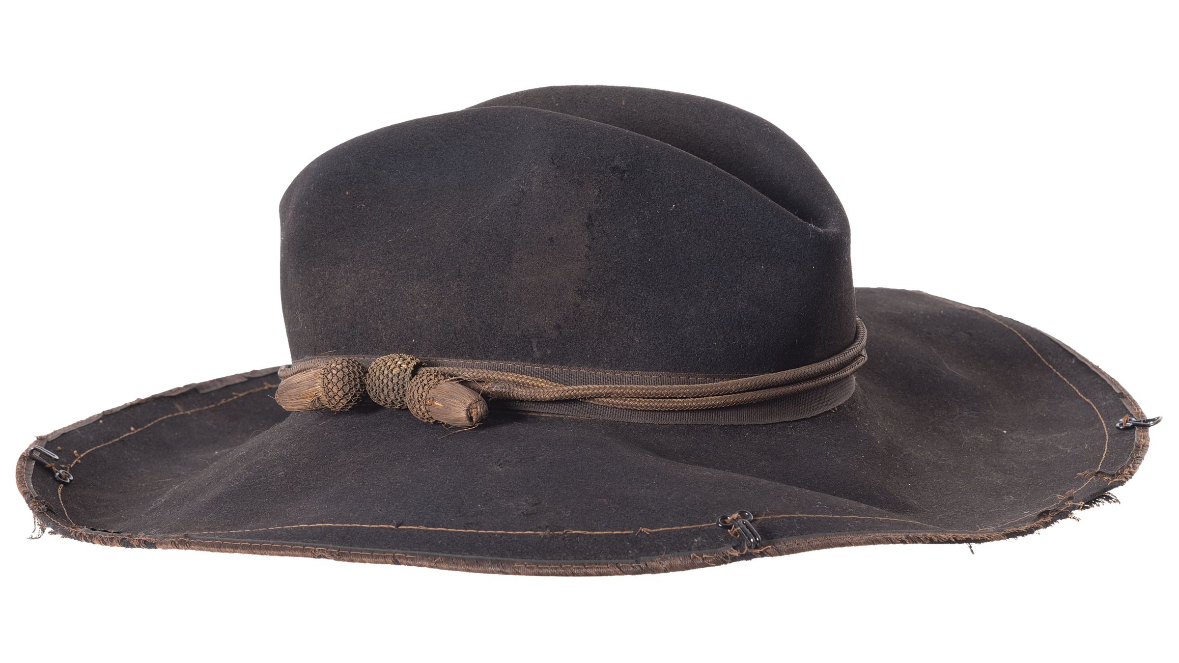 1872 Officer s Campaign Hats With Letter Of Provenance And Book Rock 
