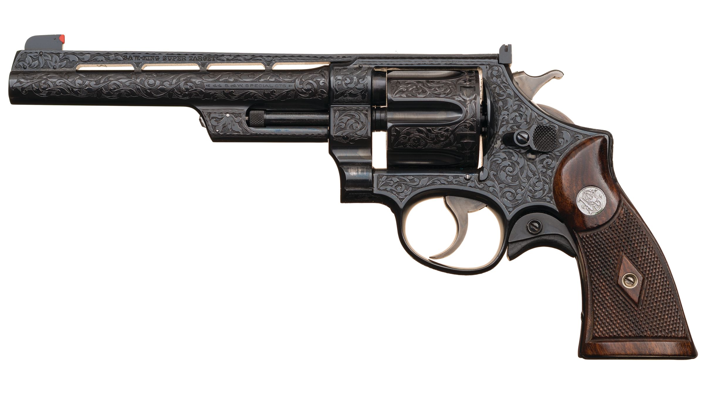 Cole Agee Engraved S&W King Super Target Triple Lock Revolver