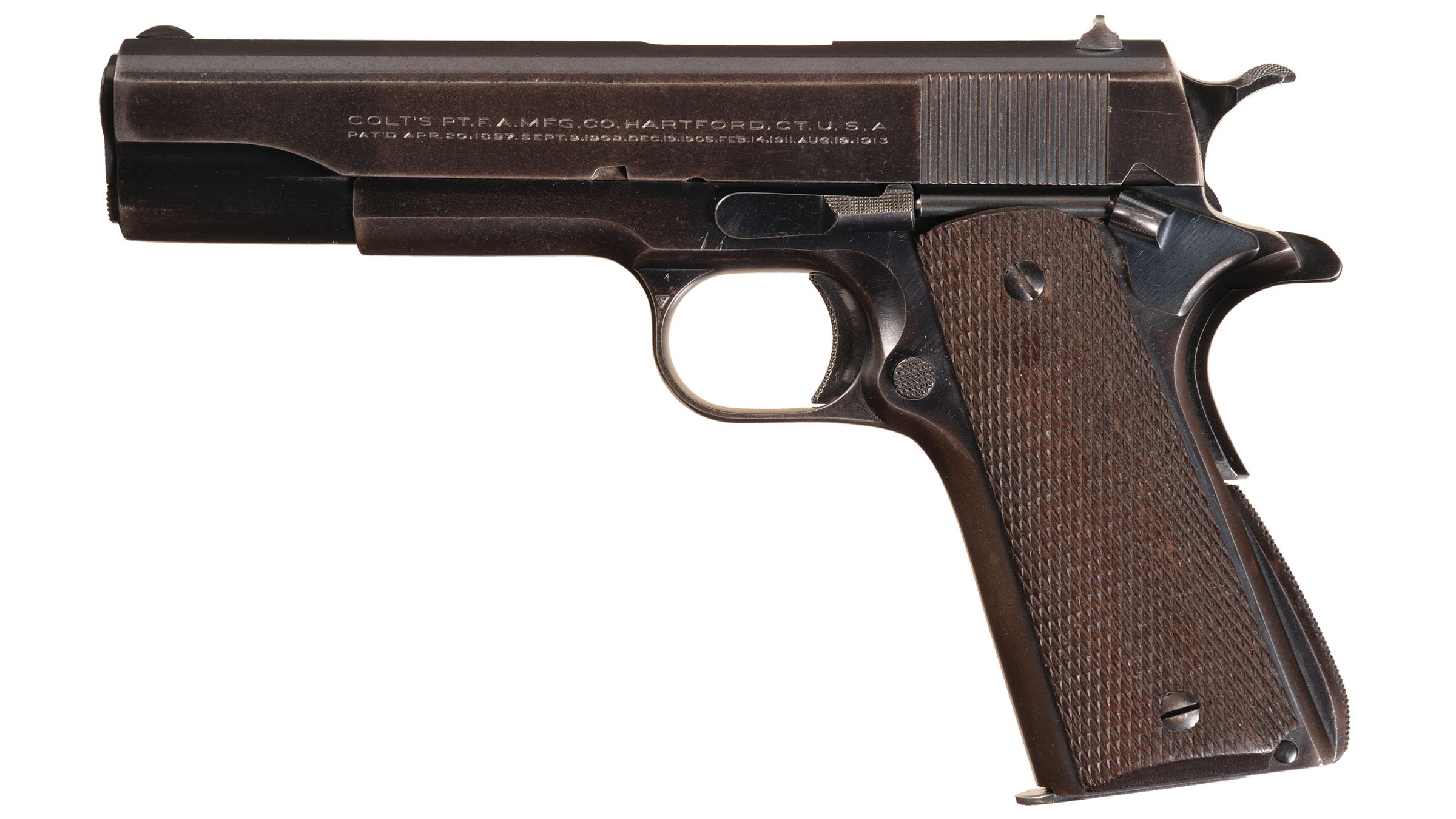 1930s Colt Gov't Model National Match Pistol Rock Island Auction