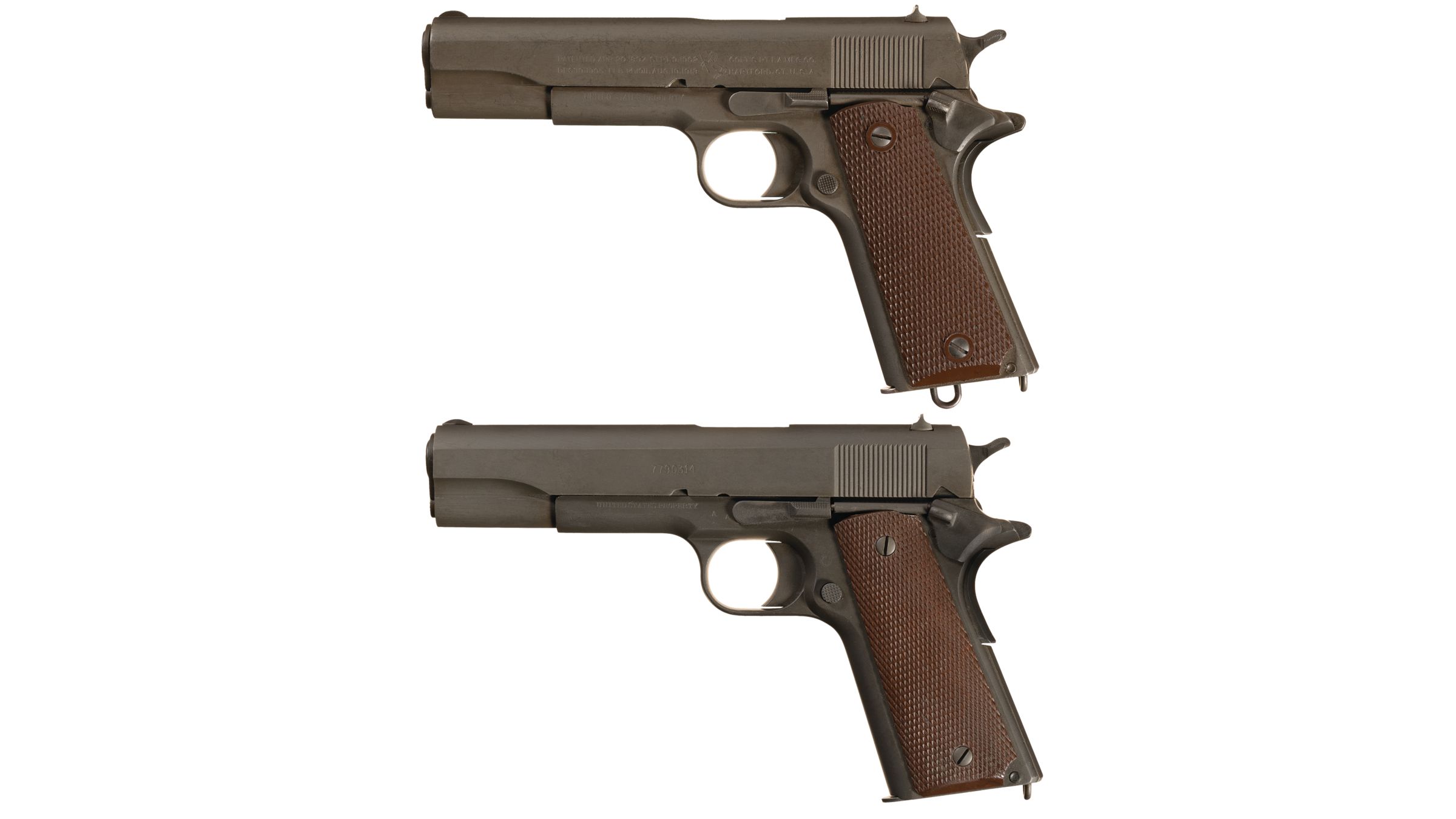 Two U.S. Colt Model 1911 Semi-Automatic Pistols | Rock Island Auction
