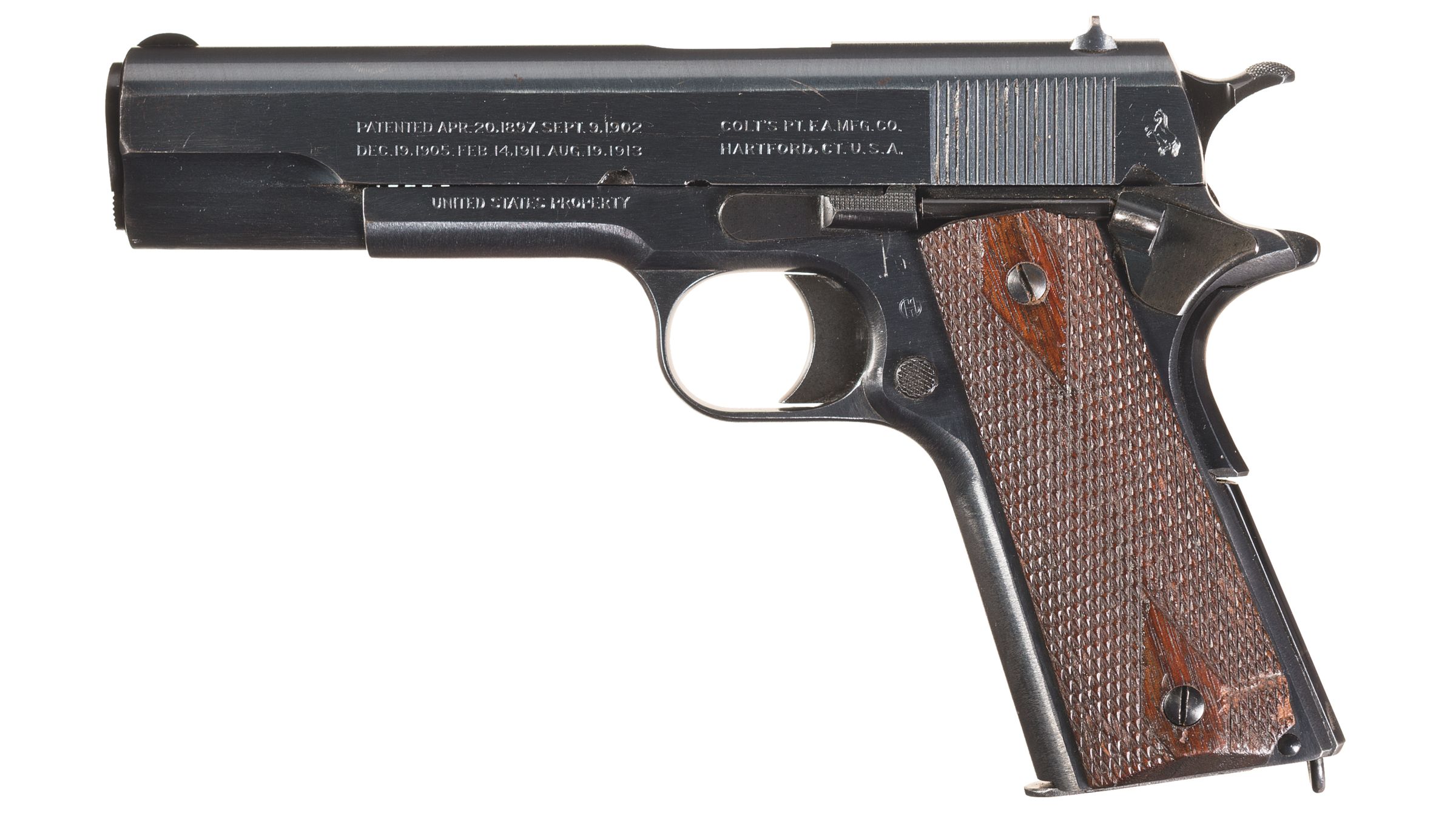 Exceptional Colt Usmc 1911 Pistol With Usmc Holster Rock Island Auction 3815