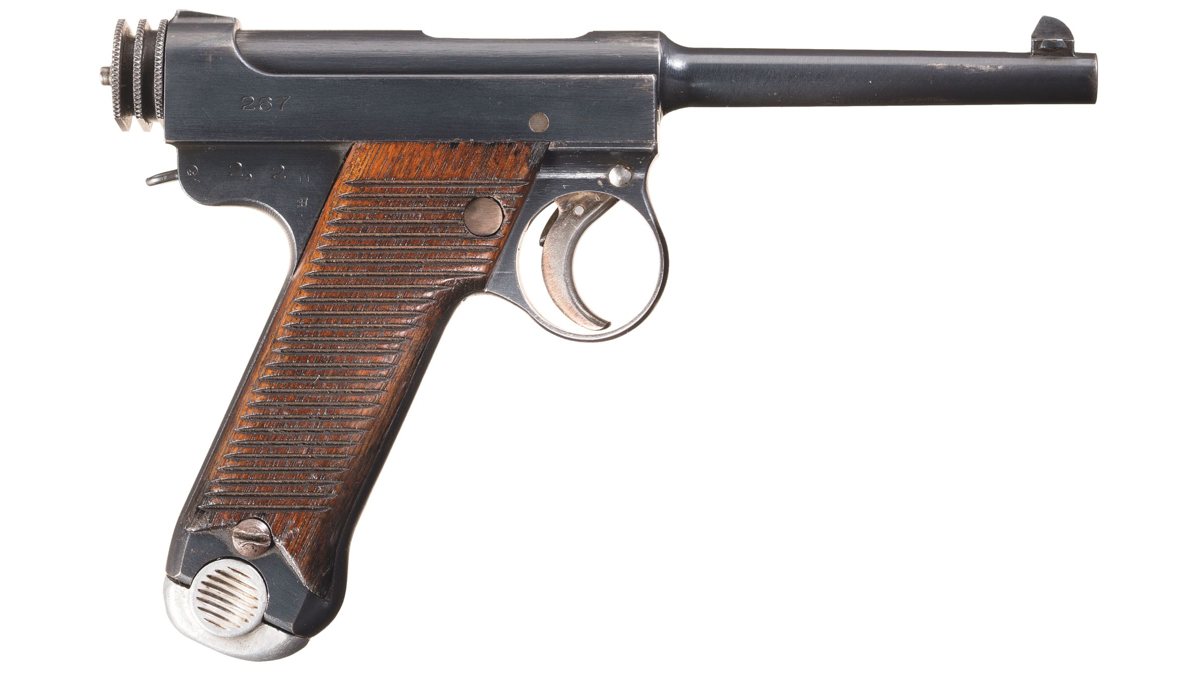 Early Production Nagoya Type 14 Nambu Pistol w-Holster.