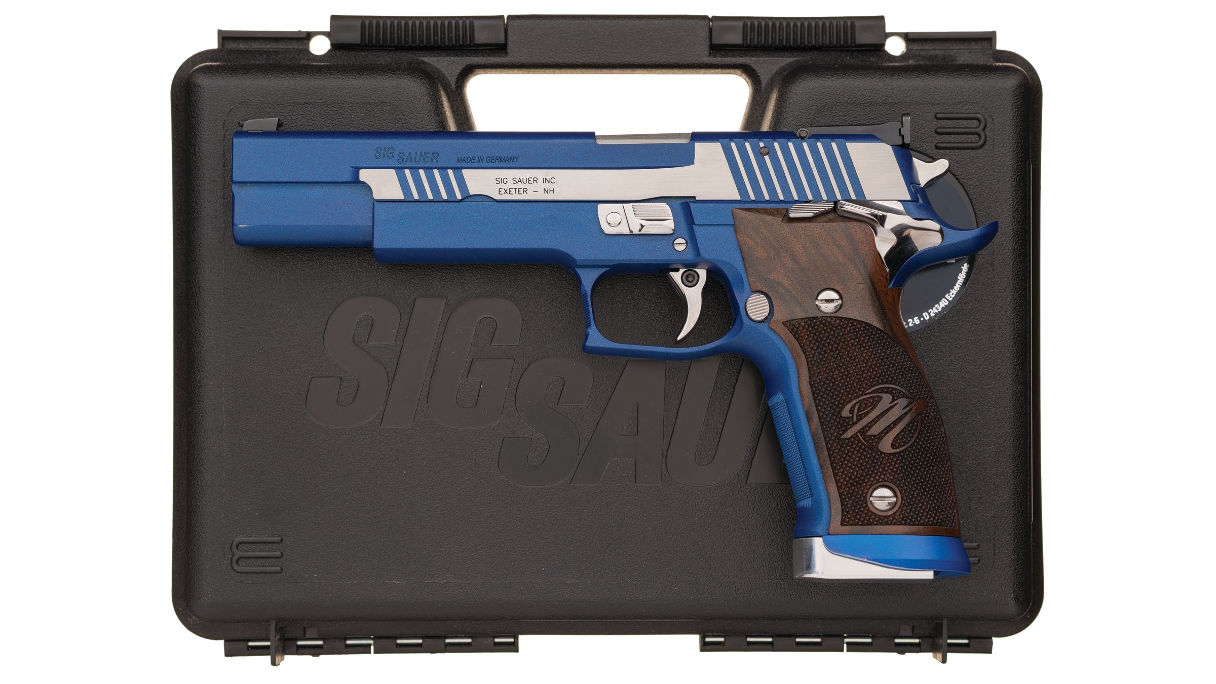 SIG Sauer P226 XSix Blue Moon SemiAutomatic Pistol with Case Rock