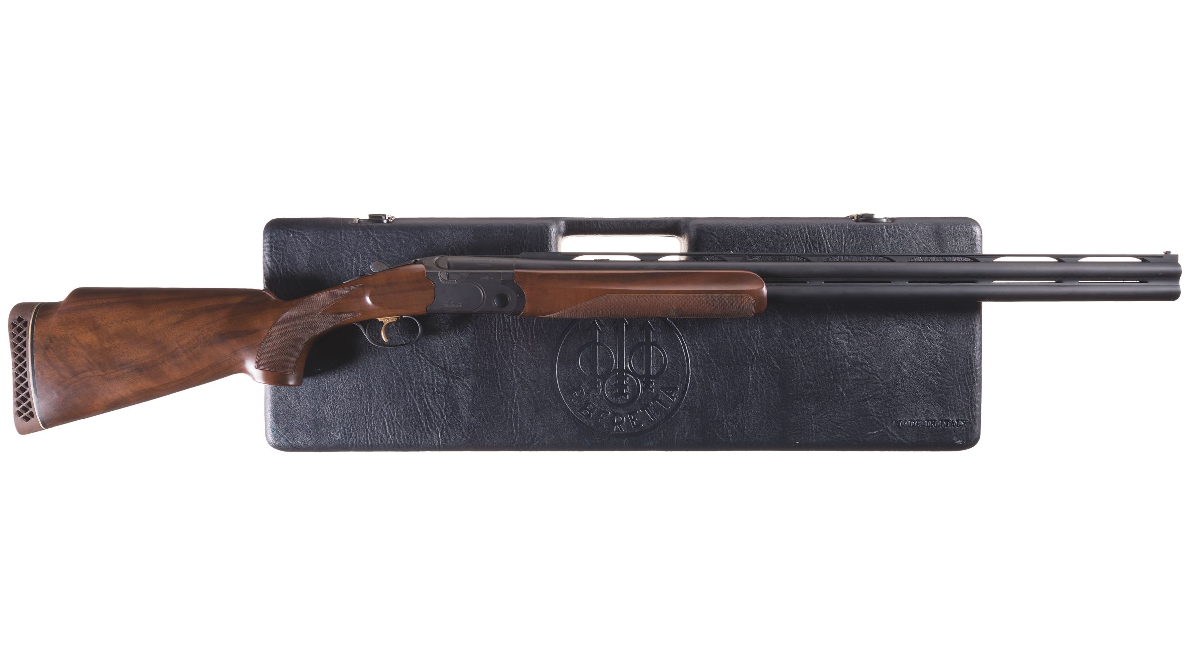 Engraved Beretta Model 682X Trap Over-Under Shotgun with Case