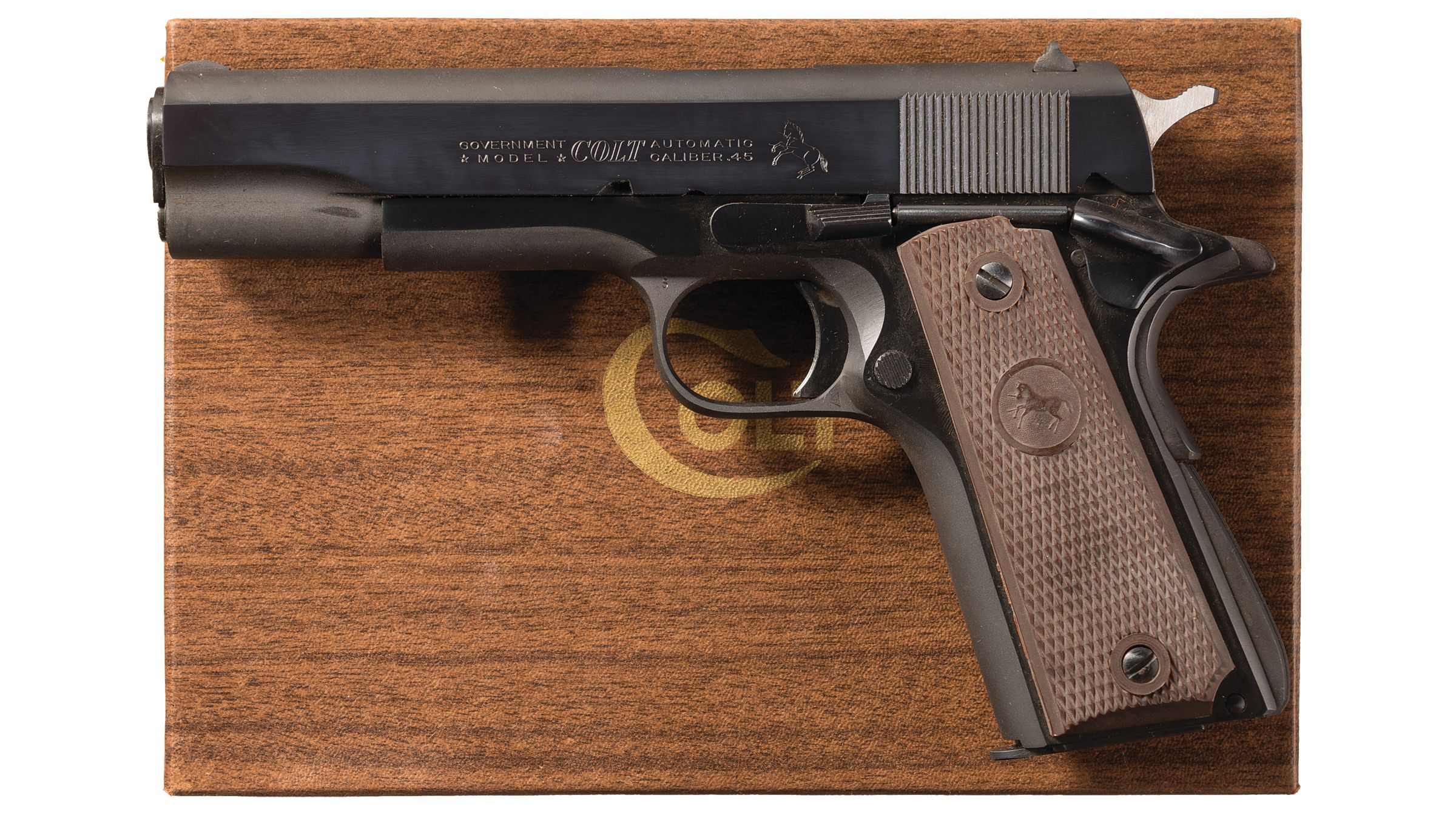 Colt 1911a1 Commercial Government Model Semi Automatic Pistol Rock Island Auction 3119