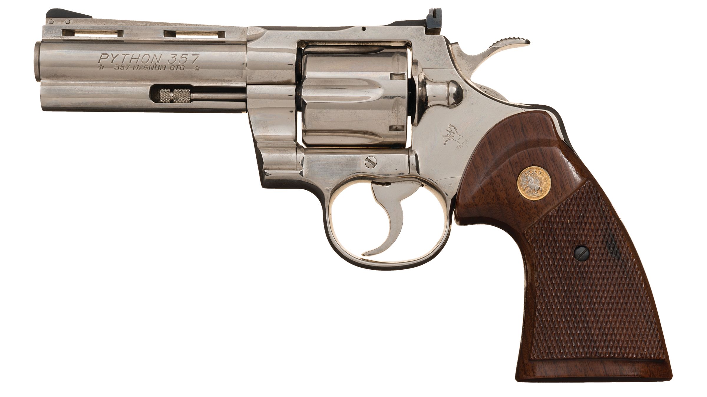 Nickel Colt Python Double Action Revolver | Rock Island Auction