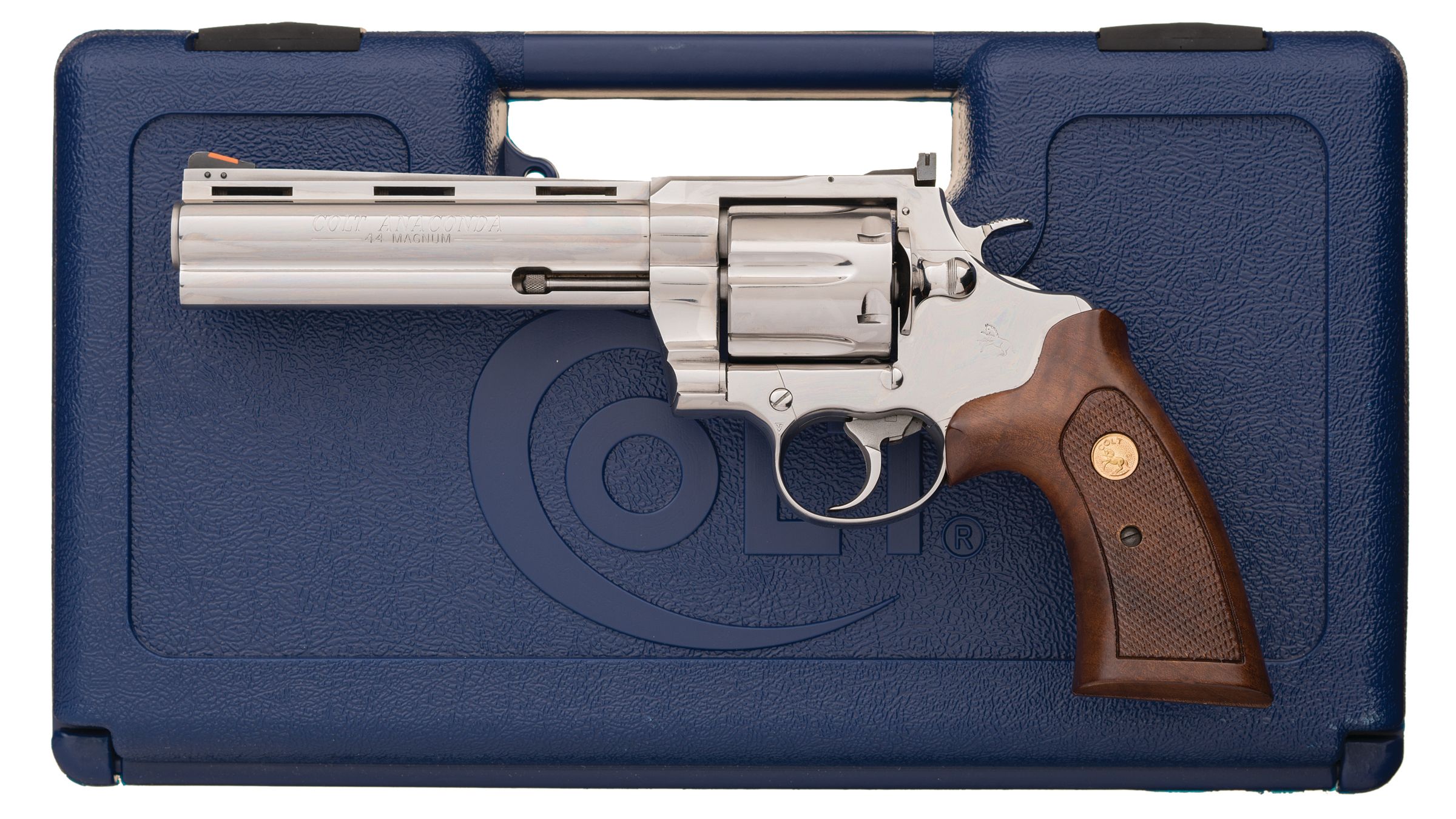 Colt Anaconda Double Action Revolver With Factory Letter Rock Island