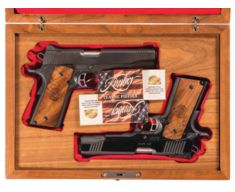 Cased Pair of 25th Anniversary Edition Kimber 1911 Pistols | Rock