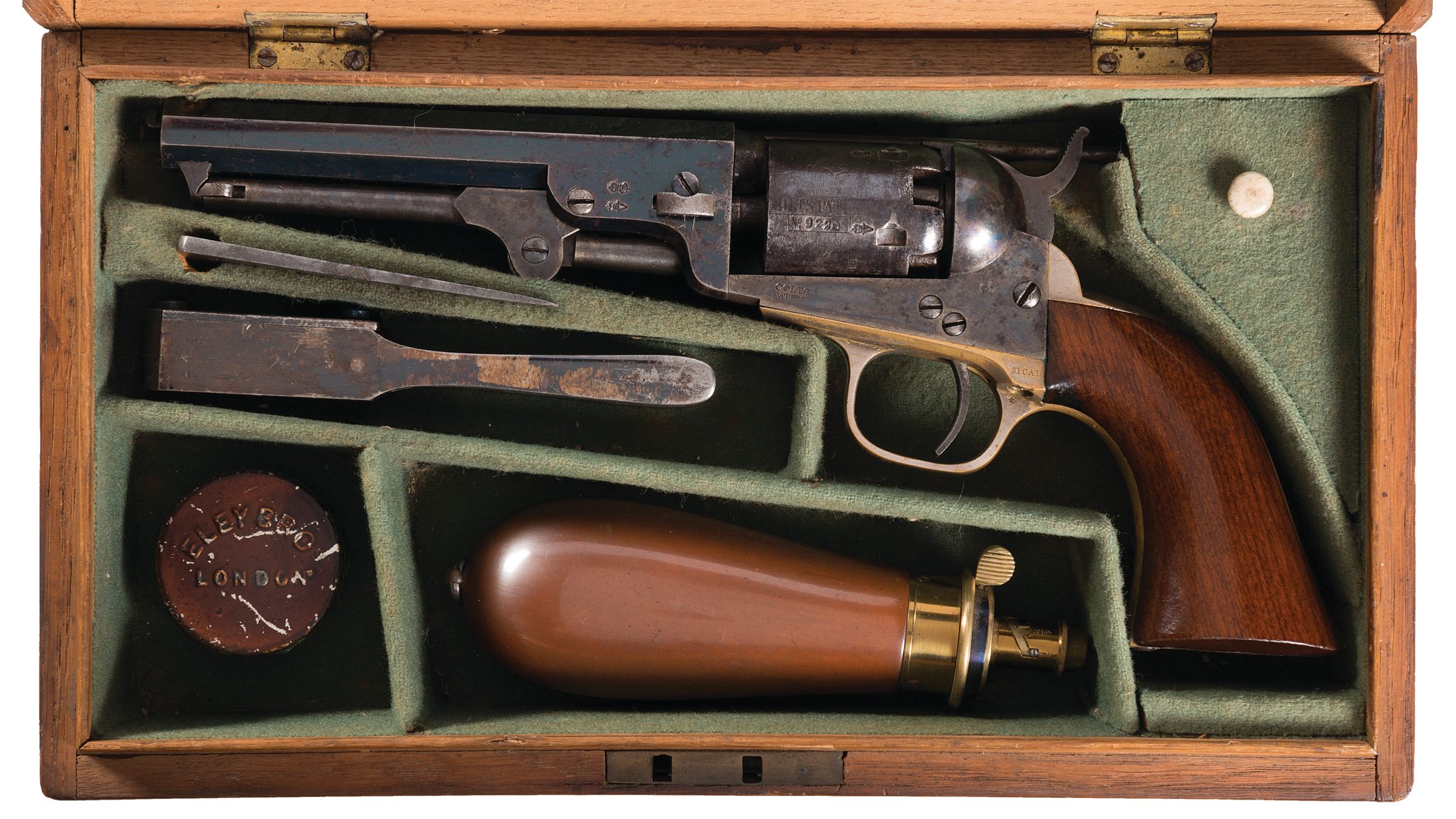 London Proofed and Cased Colt Model 1849 Pocket Revolver | Rock Island ...