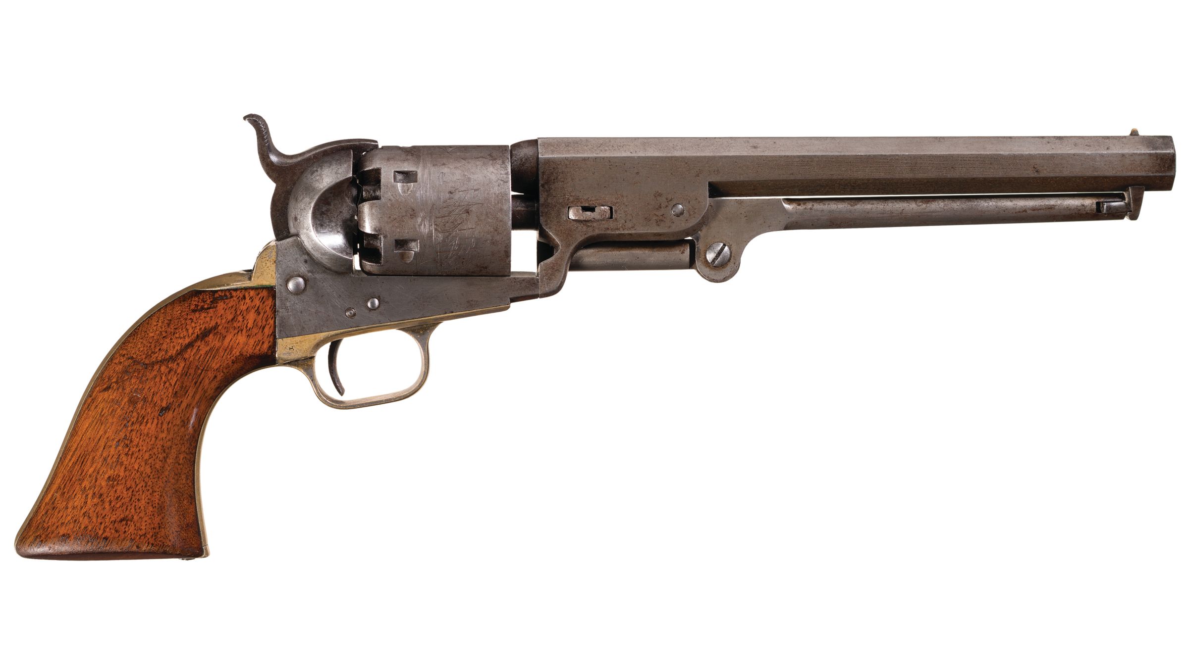 Very Early Third Model Colt Model 1851 Navy Percussion Revolver | Rock ...