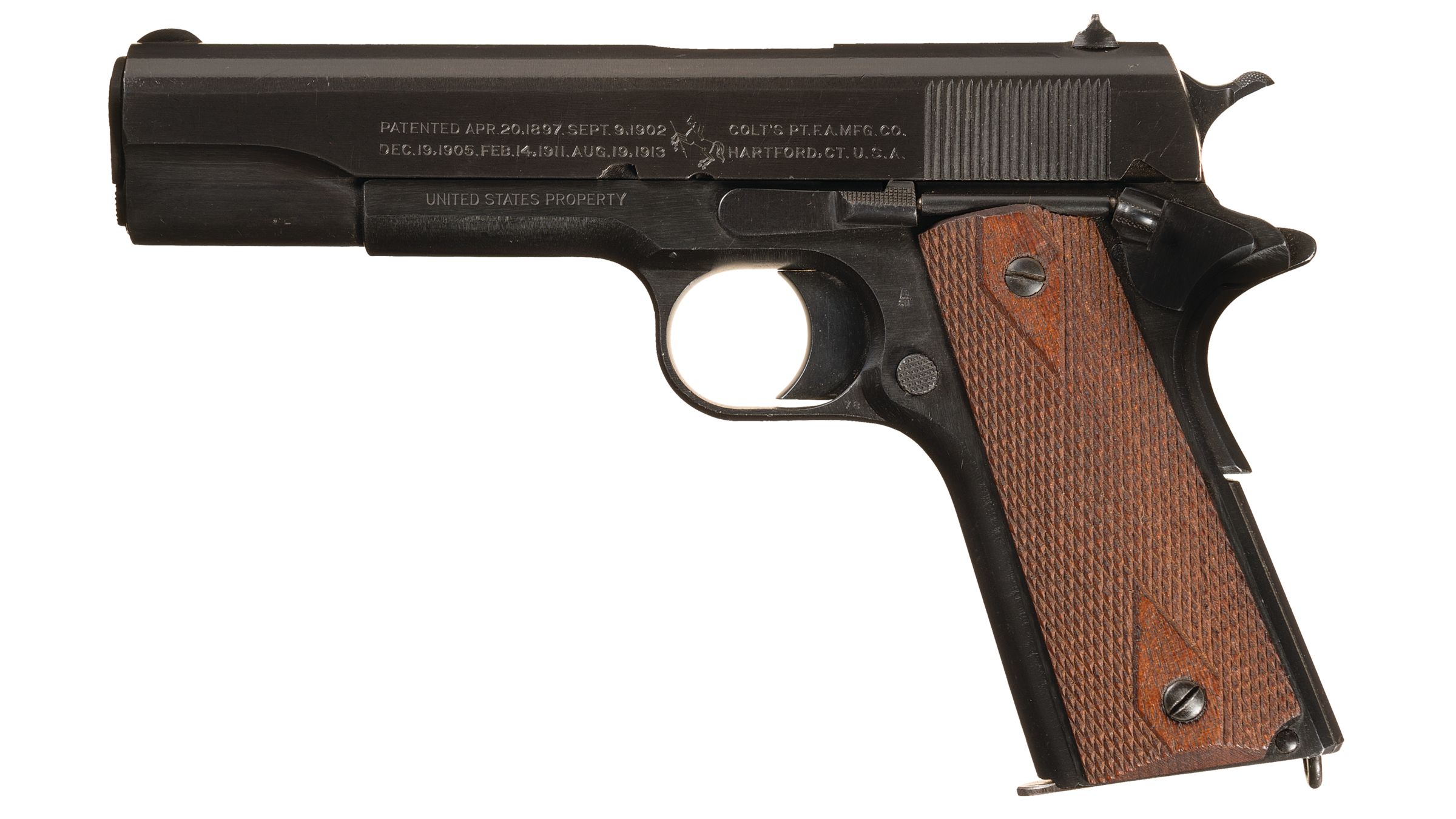 World War I U.S. Army Colt Model 1911 Semi-Automatic Pistol