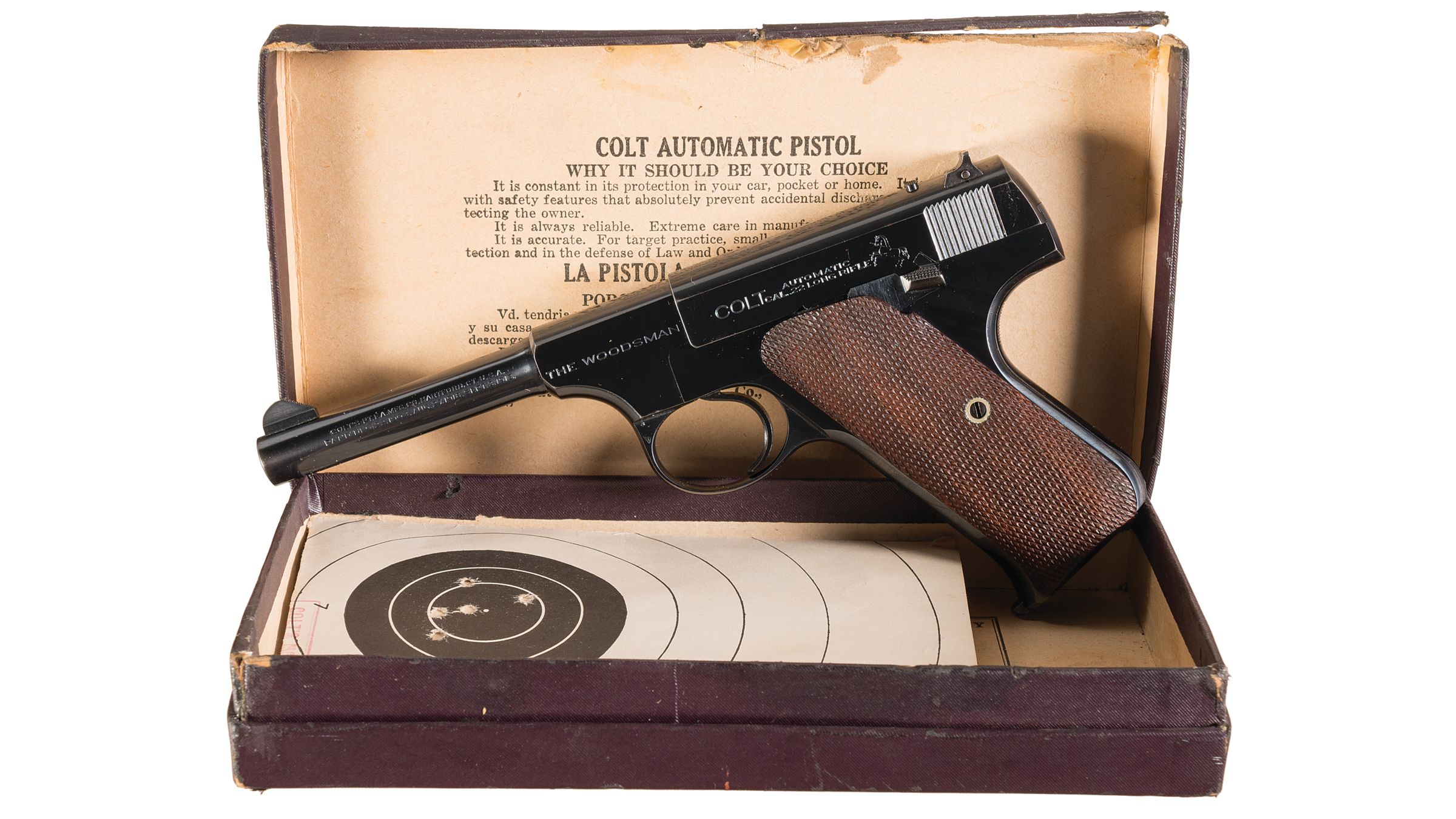 1934 Colt 1st Series Woodsman Sport Pistol, with Box | Rock