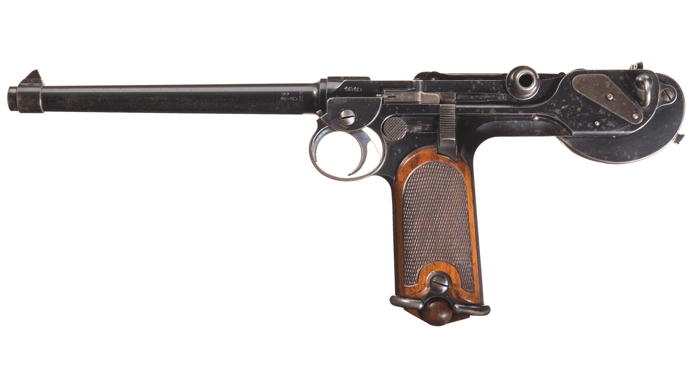 Early Loewe Model 1893 Borchardt Pistol With Matching Magazine | Rock ...