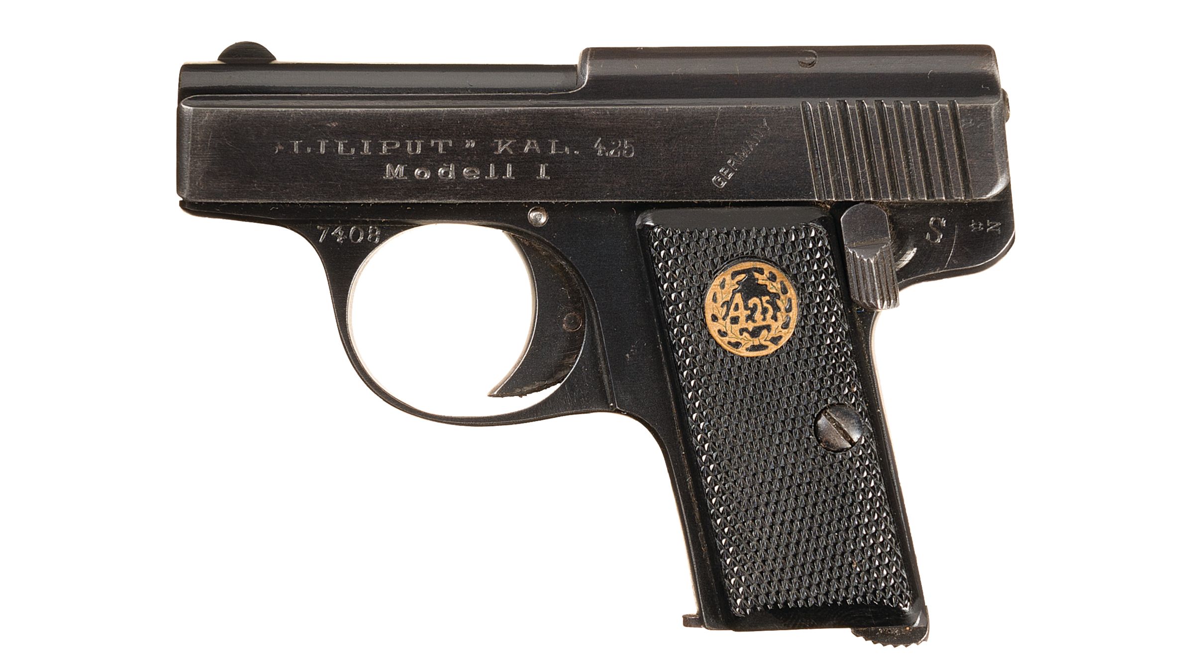 Scarce Menz Liliput Model I Pistol w-Ex. Mag, Hols., Letter