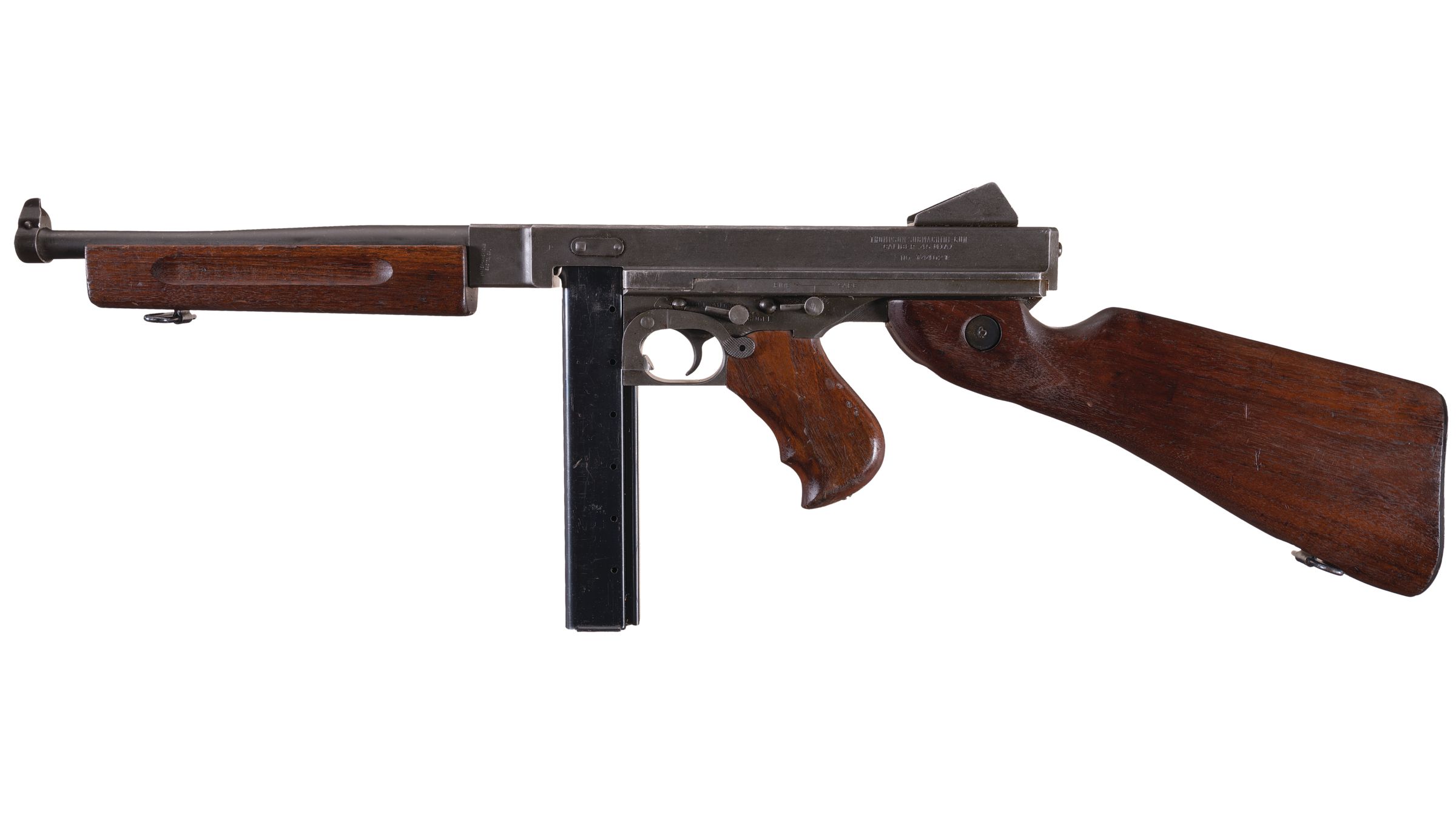 U.S. Auto-Ordnance M1A1 Thompson SMG, Sales Sample, w-Case | Rock ...