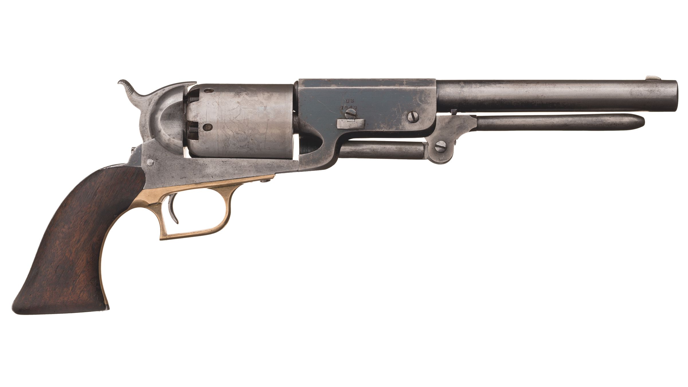 E Company No 120 Us Colt Model 1847 Walker Revolver Rock Island Auction 8641