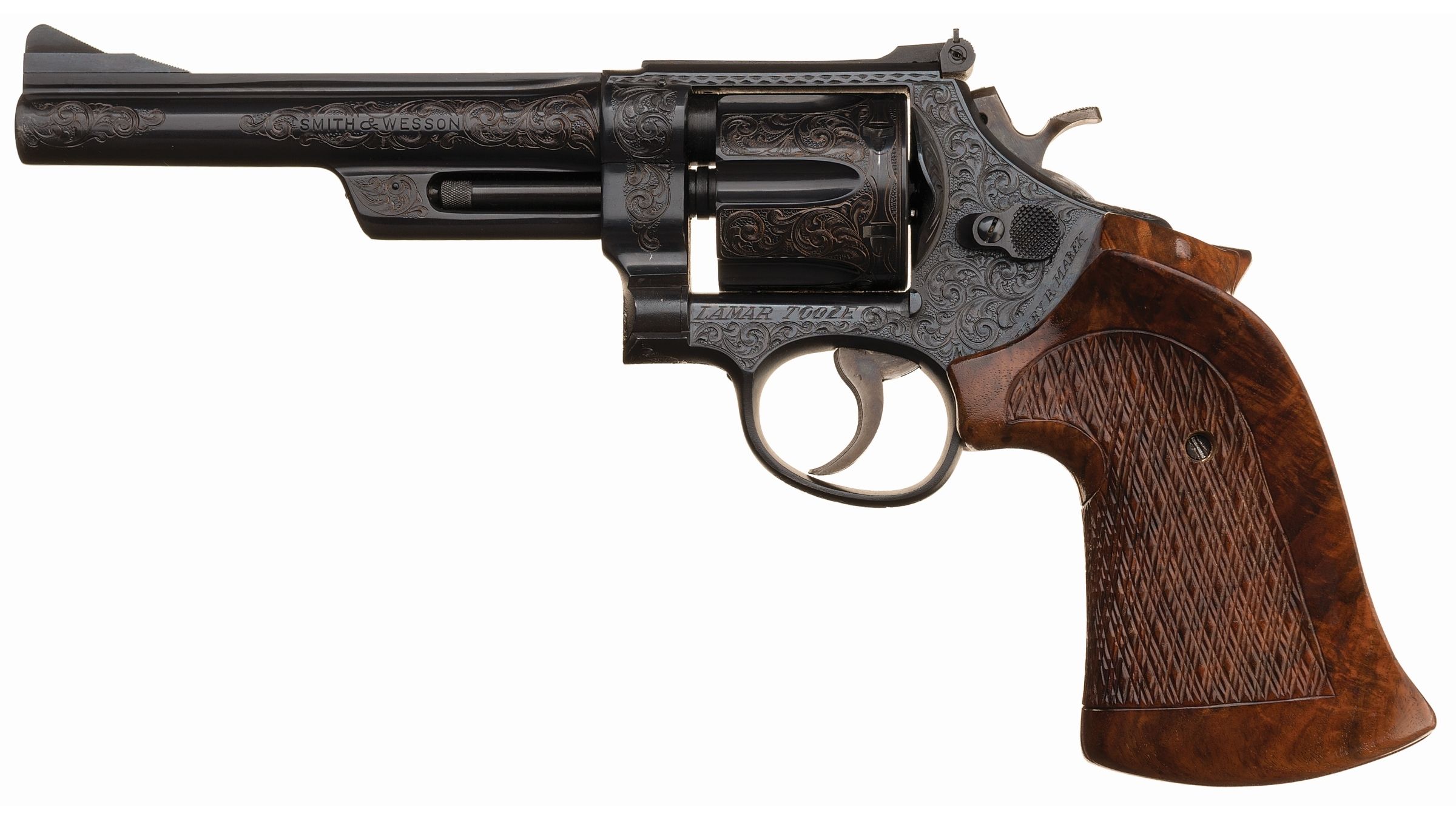 Engraved Smith & Wesson Pre-Model 28 Highway Patrolman | Rock