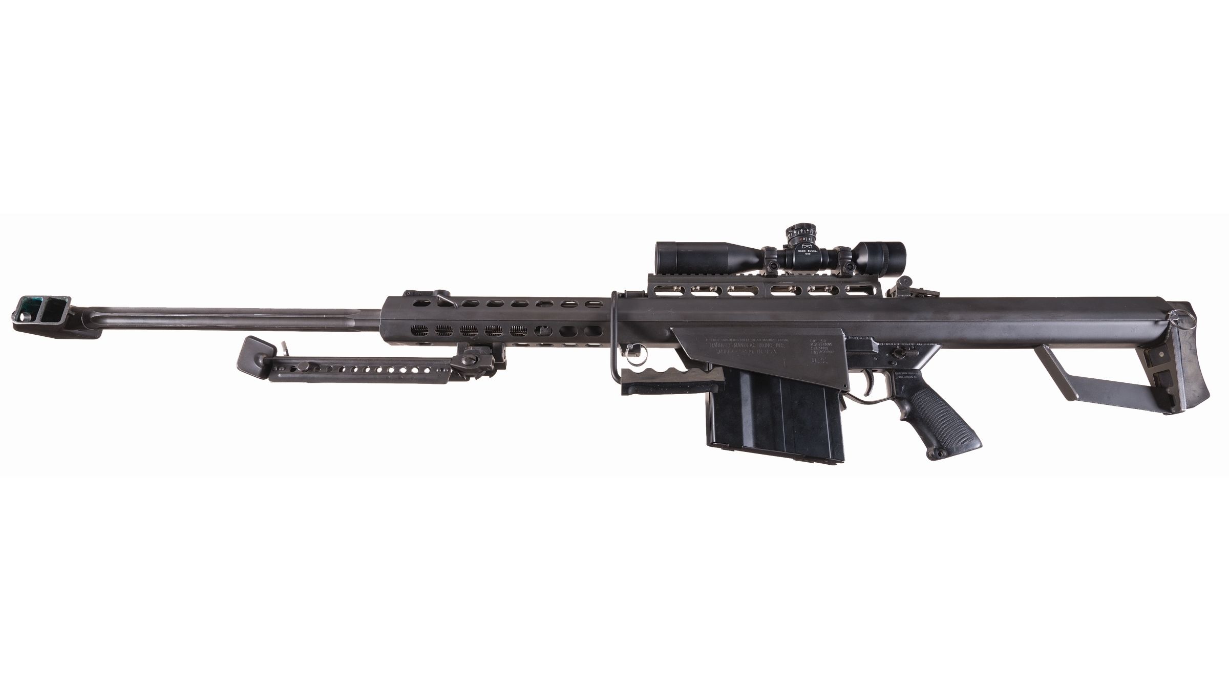 U.S. Marked Barrett M82A1 Semi-Automatic .50 BMG Sniper Rifle, snipers .50  