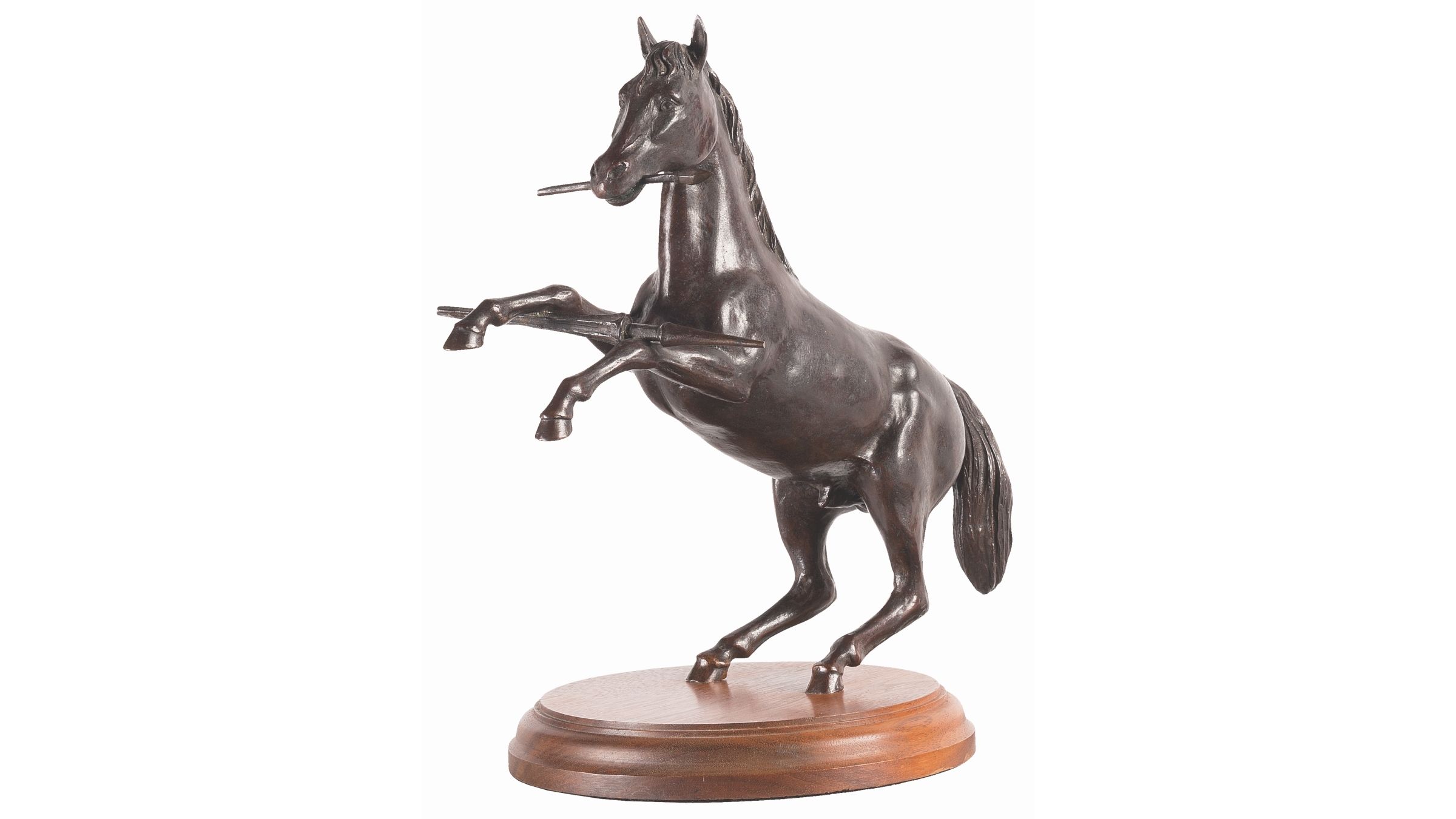 Alvin A. White Rampant Colt Bronze Statue from White Collection | Rock ...