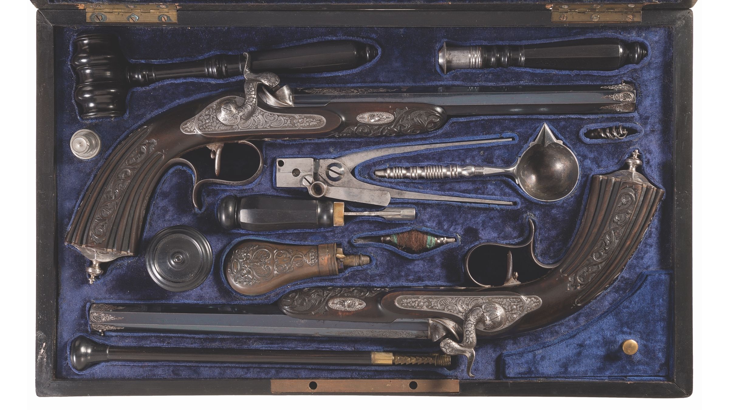 Сased Pair of Faure-Le Page Duelling Pistols with Accessories. Lobortas  Classic Jewelry House