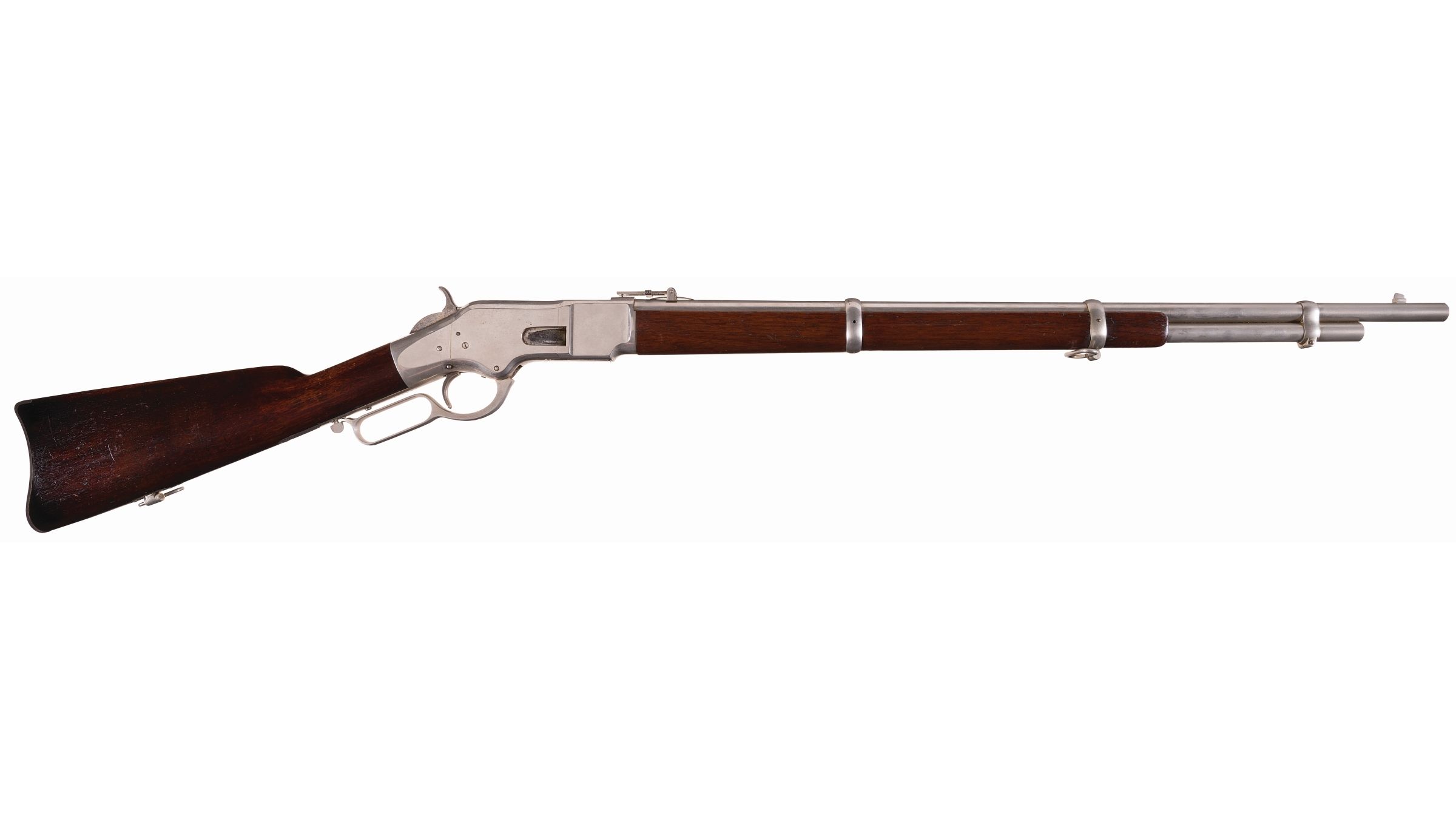 Nickel-Plated Winchester Model 1866 Lever Action Musket | Rock