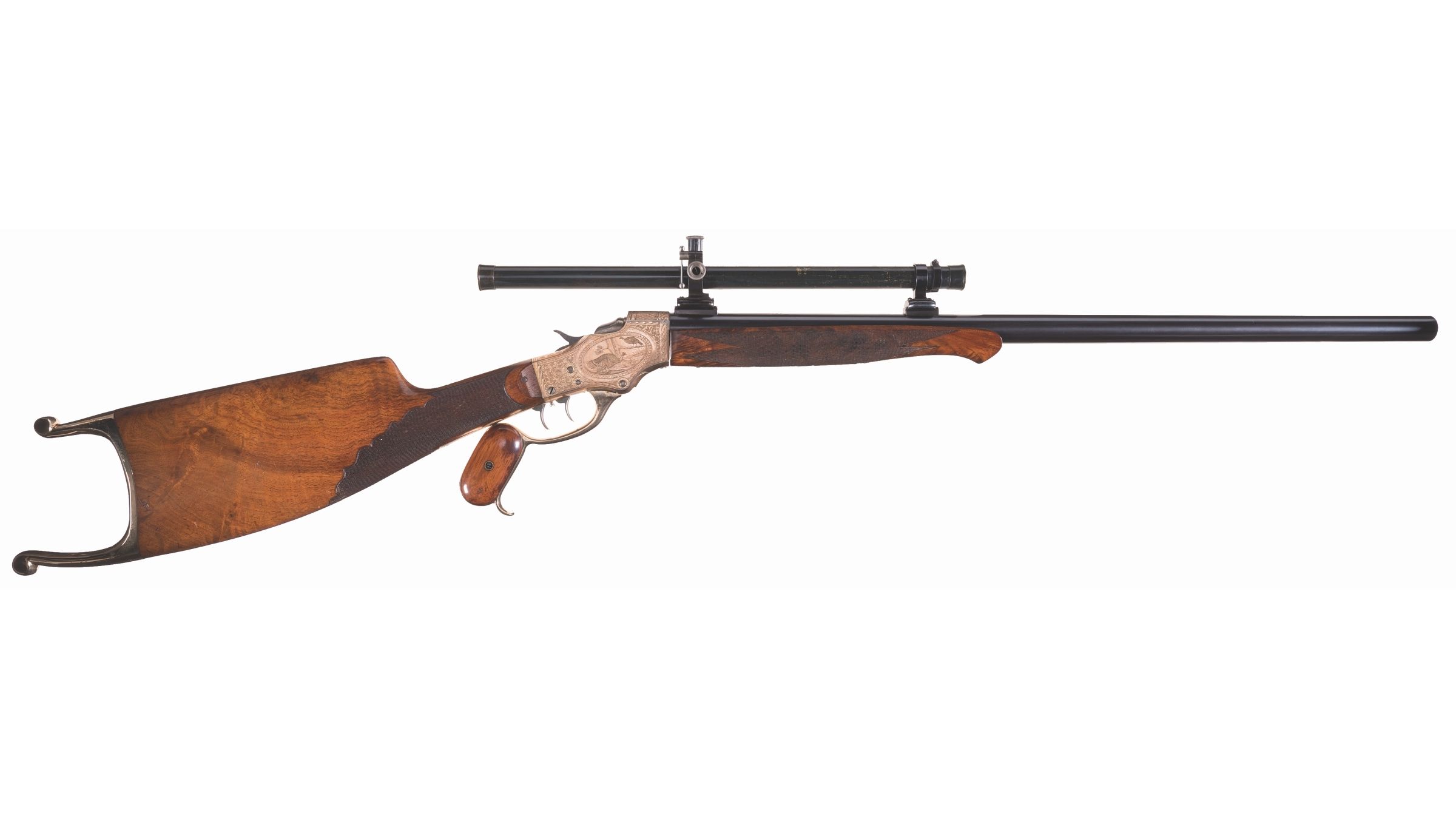 A.O. Niedner Custom Stevens Model 54 Schuetzen Rifle with Scope | Rock ...