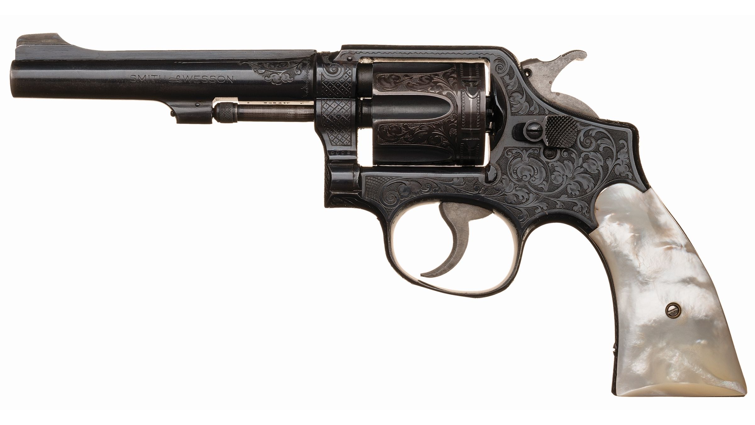 S&W VICTORY MODEL 限定版 No.00945 Engraved S&W Victory Model Revolver with Case | Rock Island