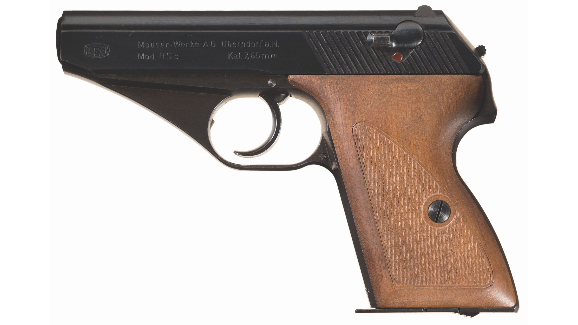 Police Marked Mauser Hsc Pistol With Holster 