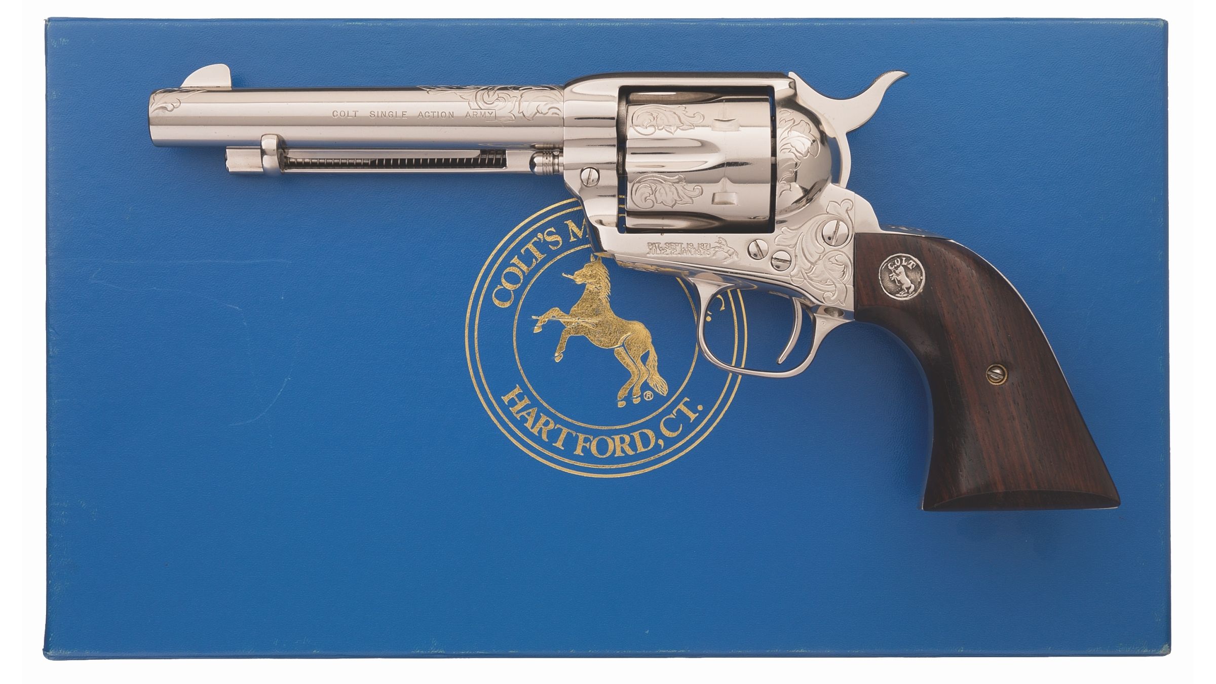 Engraved Colt European Model Single Action Army in 9mm | Rock