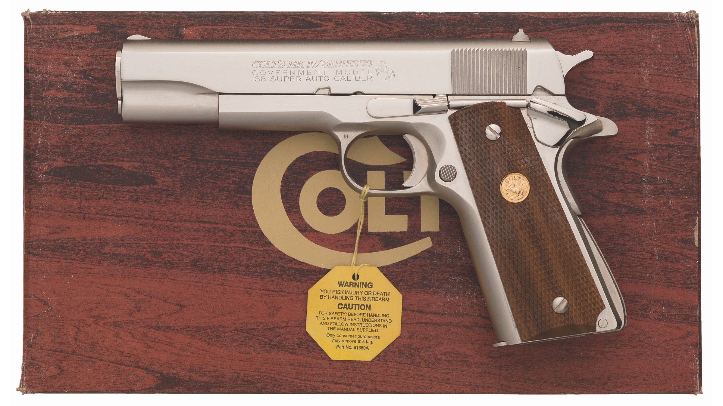 Colt Mk Iv Series 70 Government Model Pistol In 38 Super Rock Island Auction 2352