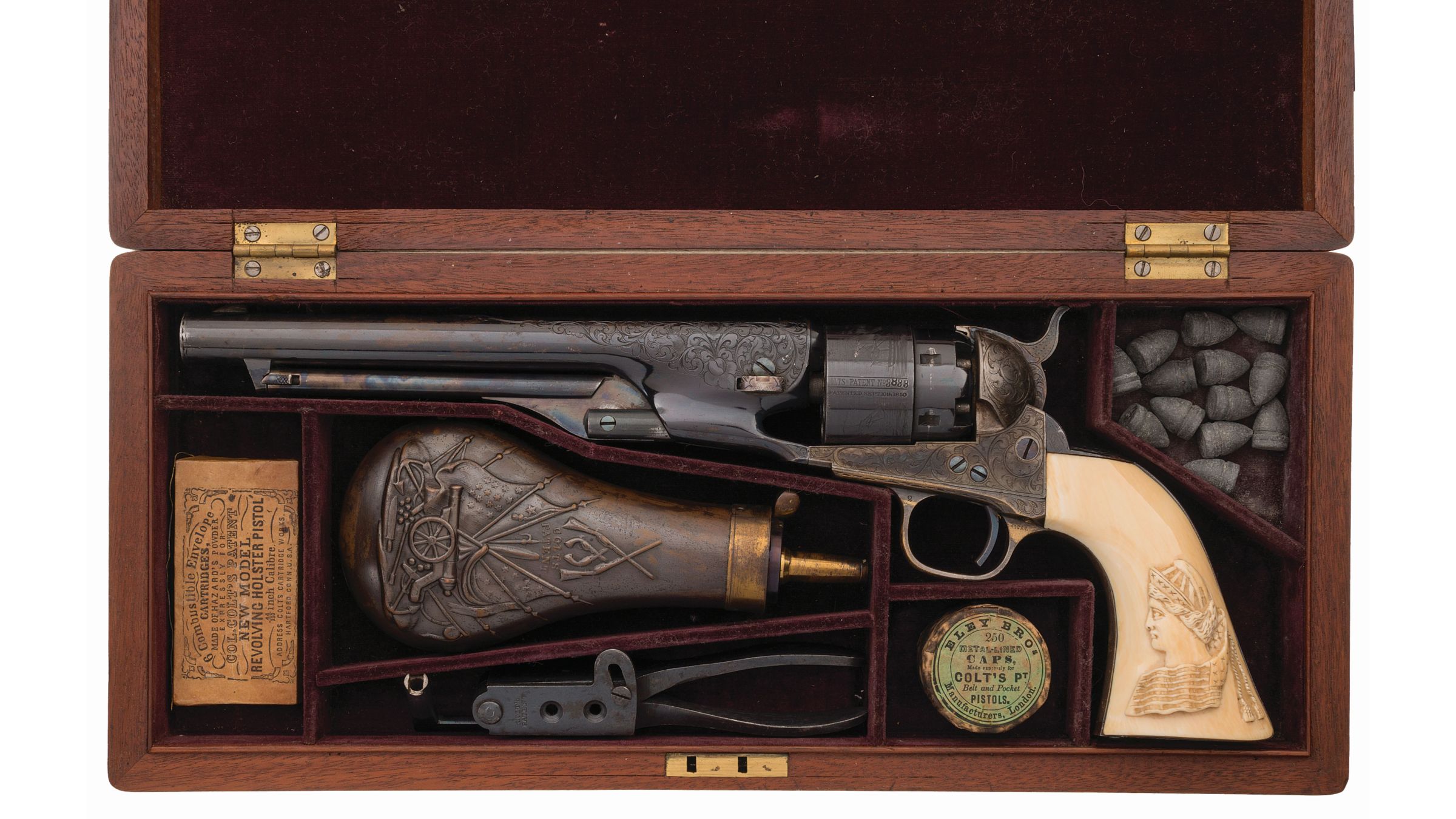 Factory Cased and Engraved Colt Model 1860 Army Revolver | Rock Island ...