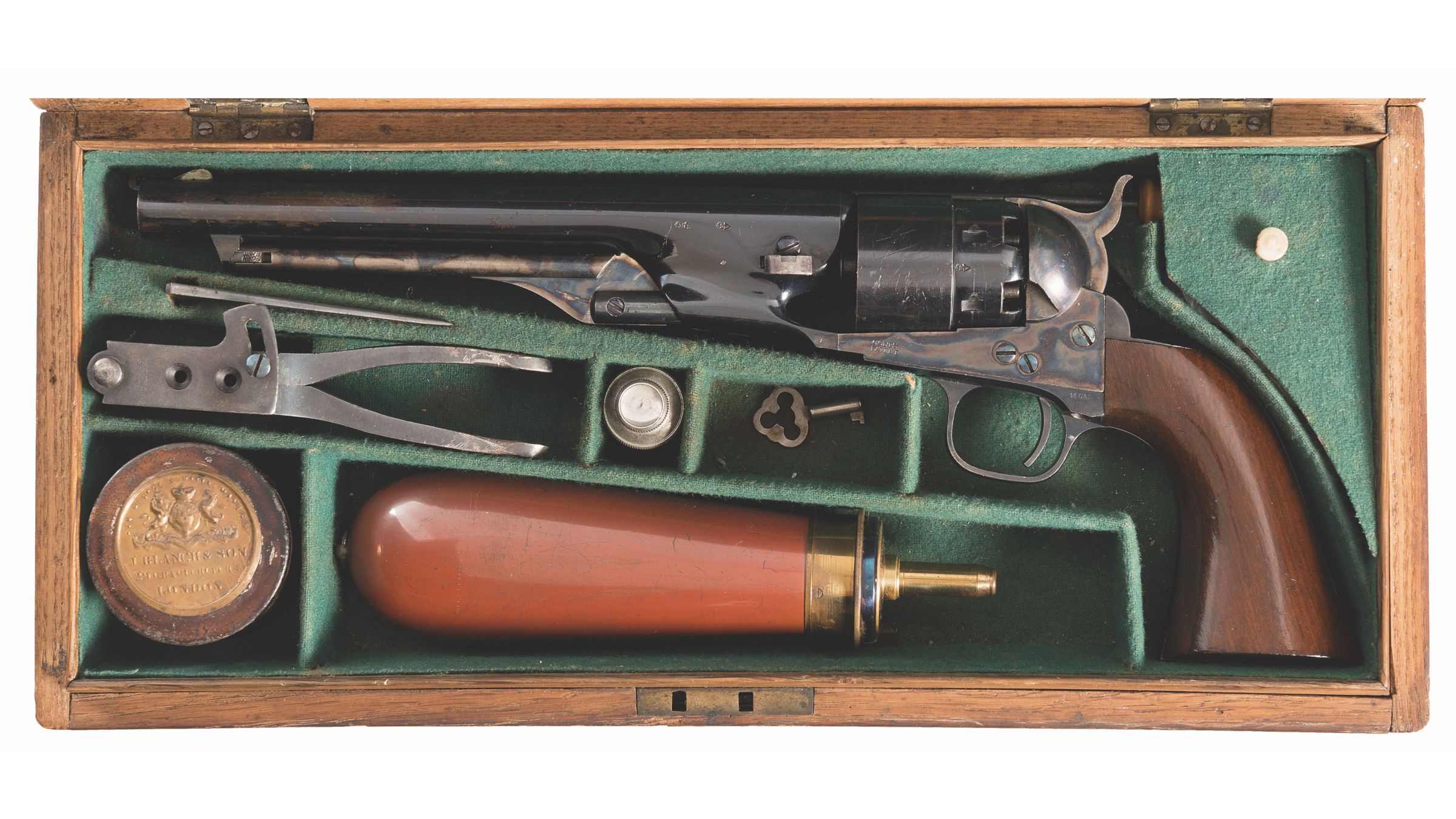 Sold at Auction: Navy Arms M. 1860 Army Black Powder with Accessories