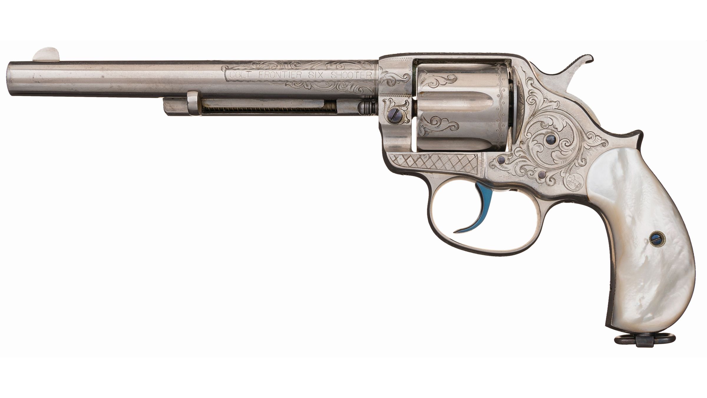 Factory Engraved Colt Model 1878 Frontier Six Shooter Revolver