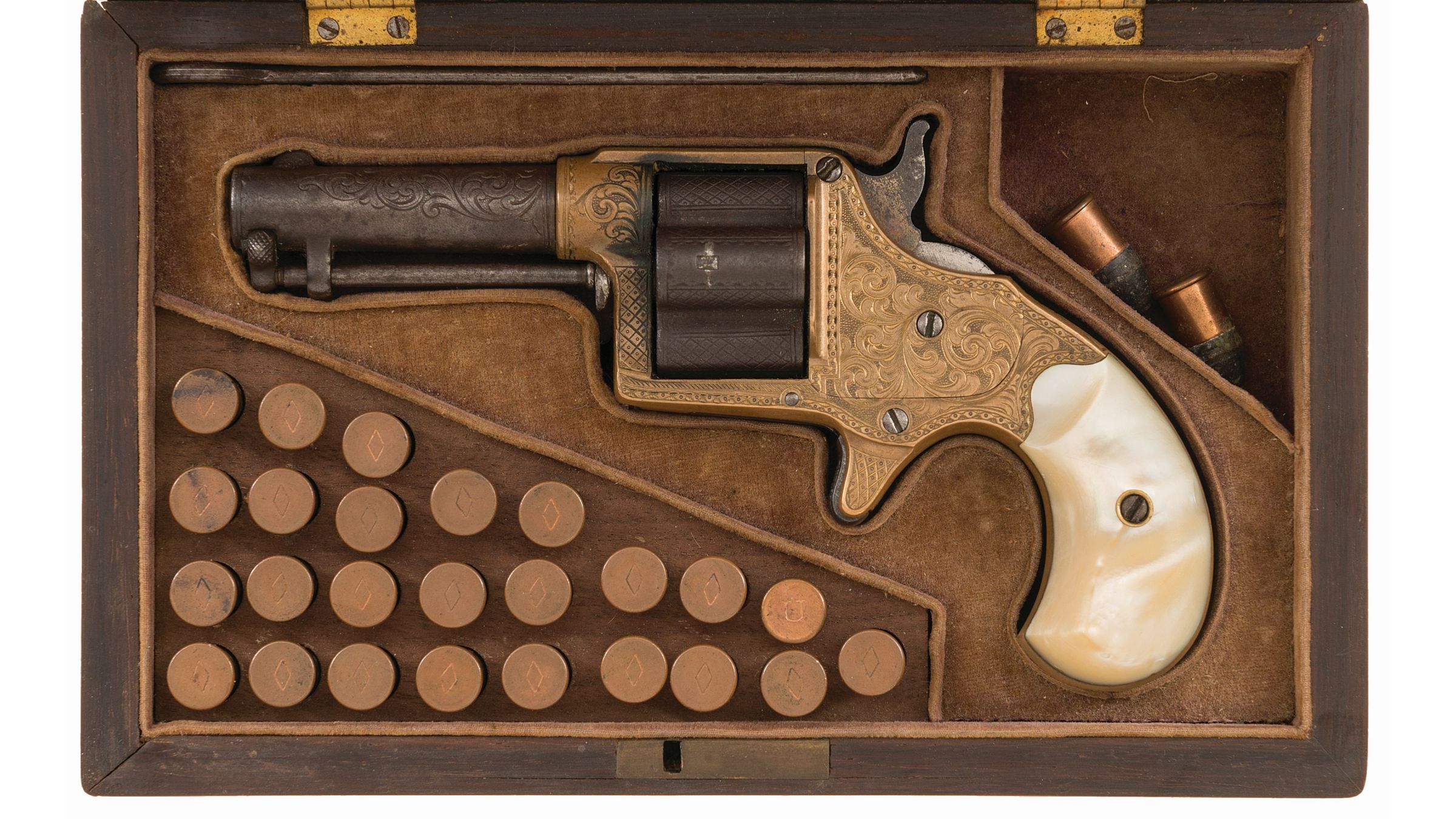 Cased Engraved Colt Cloverleaf House Model Revolver Rock Island Auction 