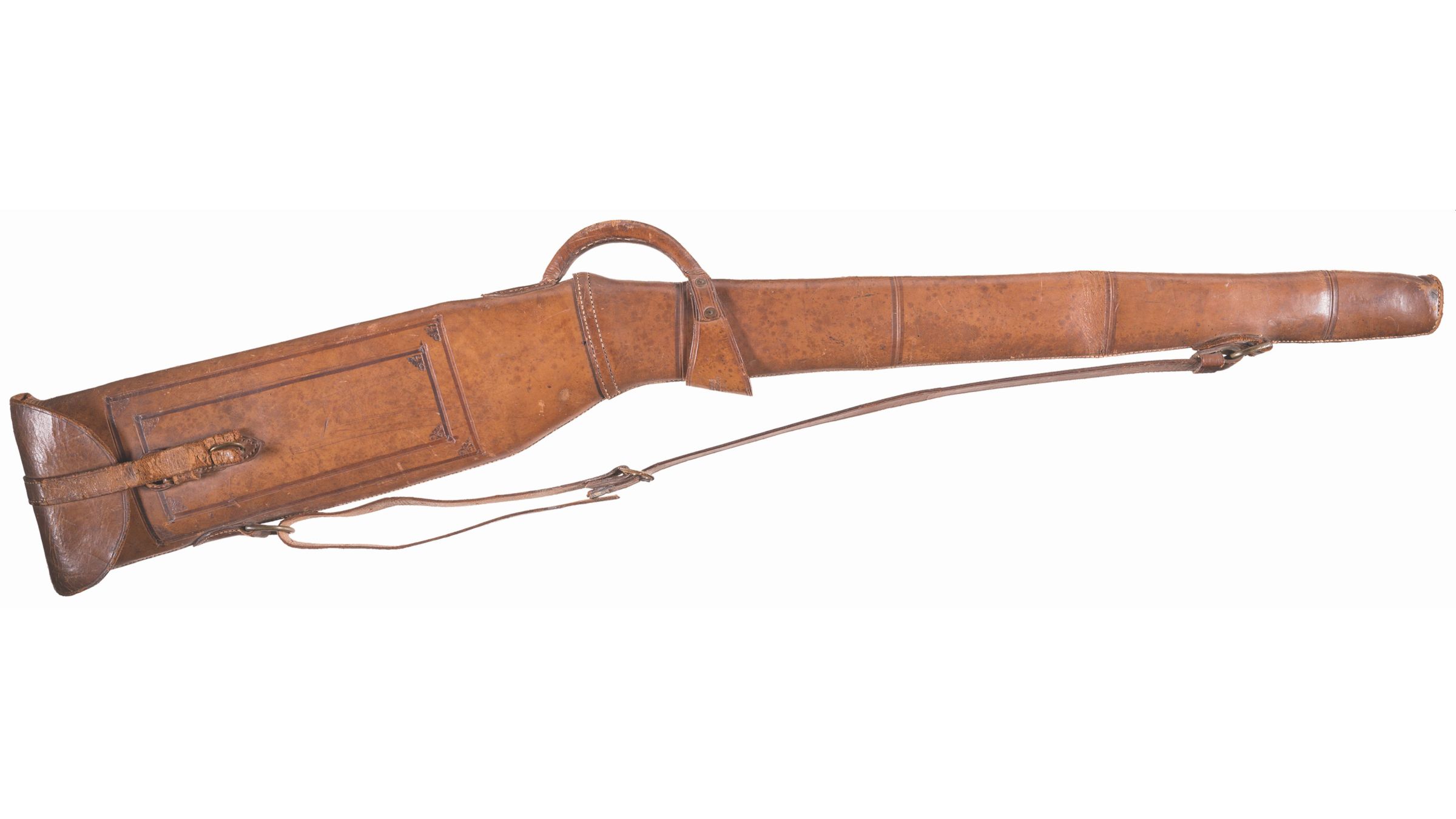 Winchester Repeating Arms Co. Leather Scabbard Type Rifle Case Rock
