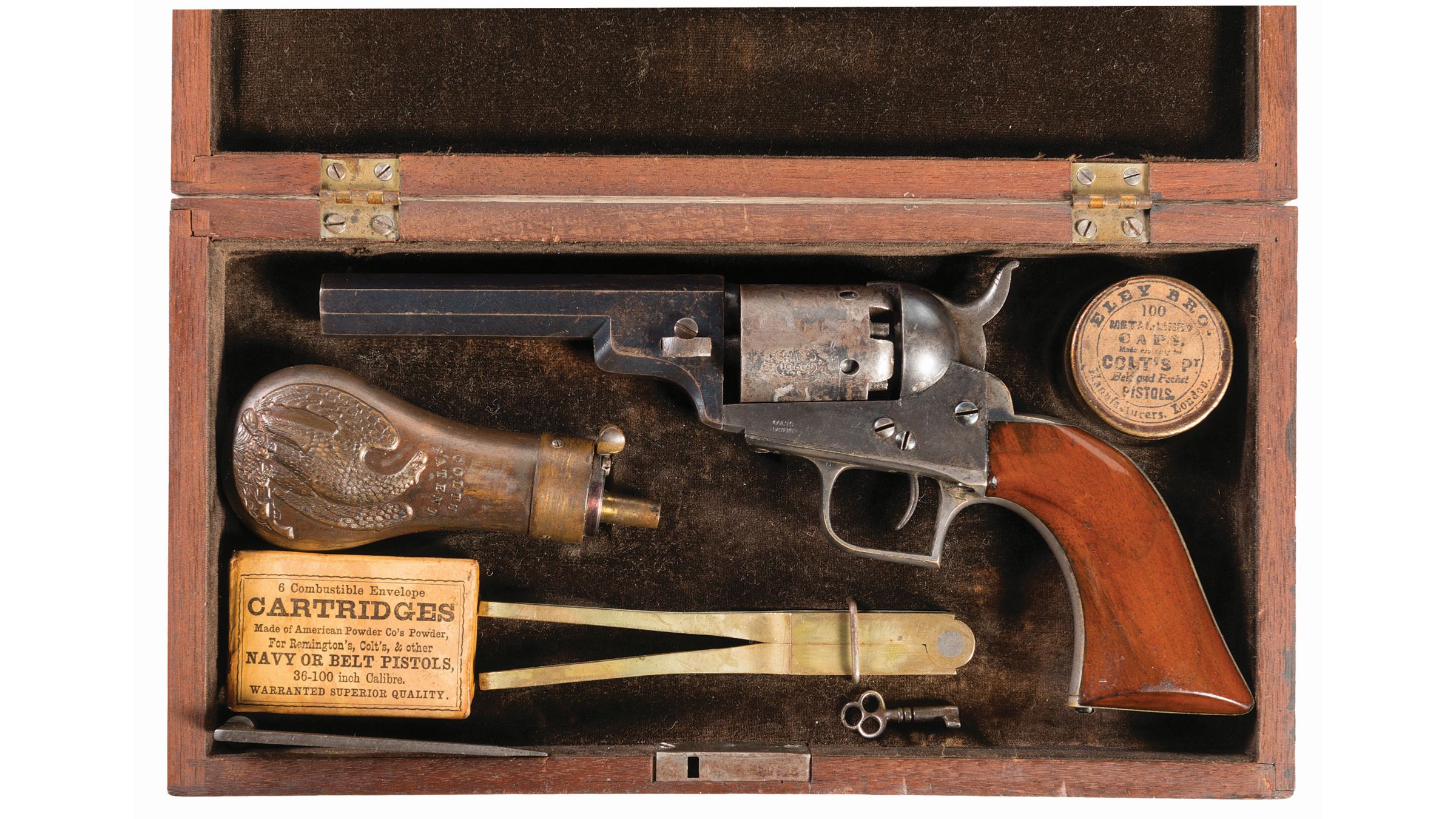 Cased Colt Model 1848 Baby Dragoon Percussion Revolver | Rock Island ...