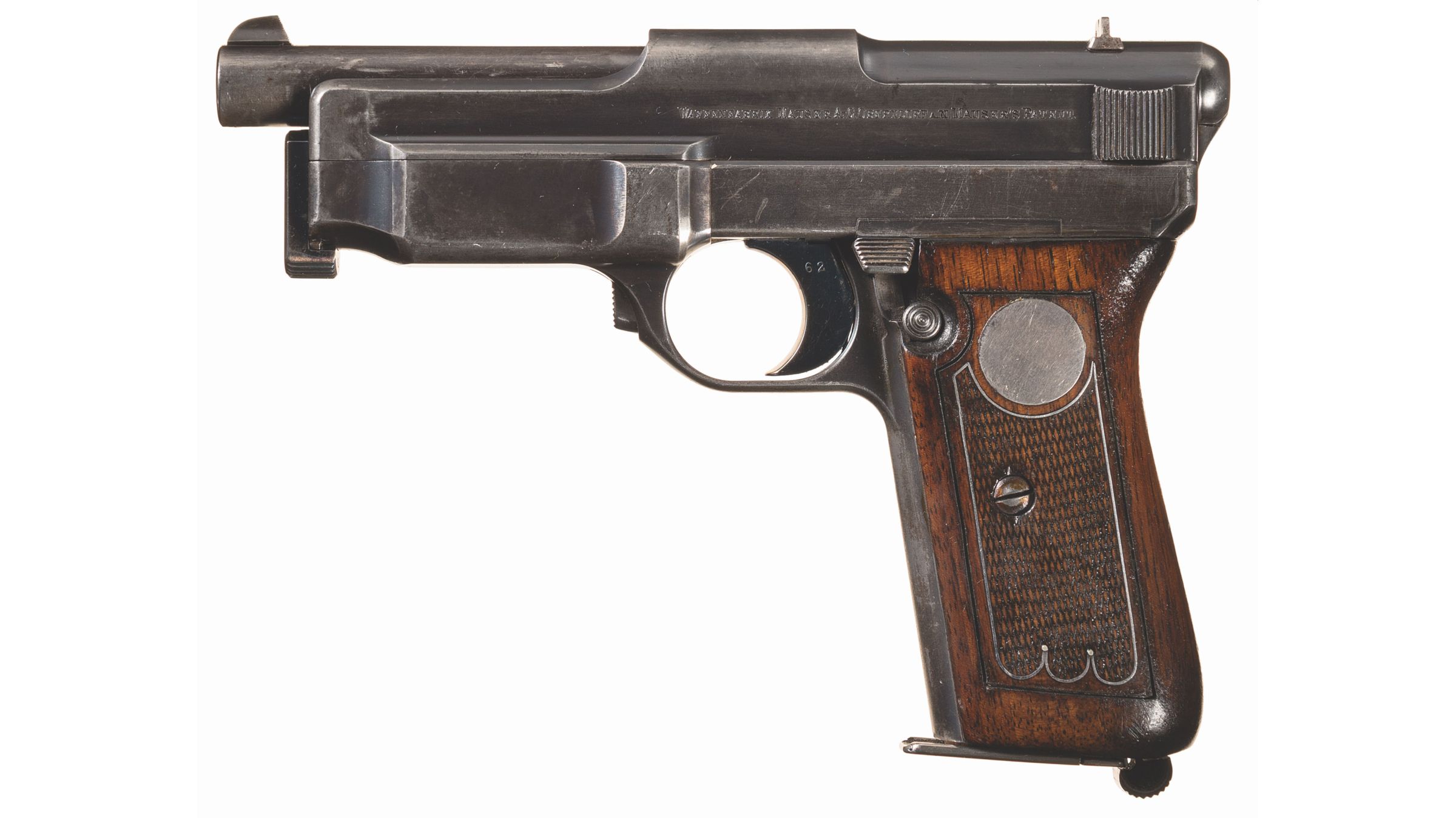 Extremely Rare Mauser 191214 Prototype Pistol Rock Island Auction 0579