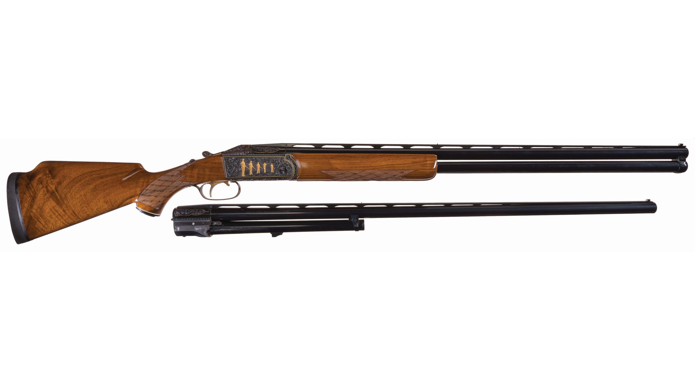 Engraved Krieghoff ATA Trap Combination Over-Under Shotgun Set | Rock ...