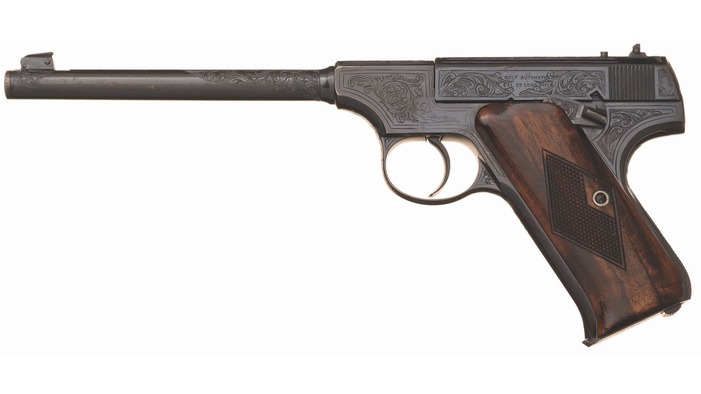 Factory Engraved Colt Pre-Woodsman Semi-Automatic Pistol | Rock Island ...