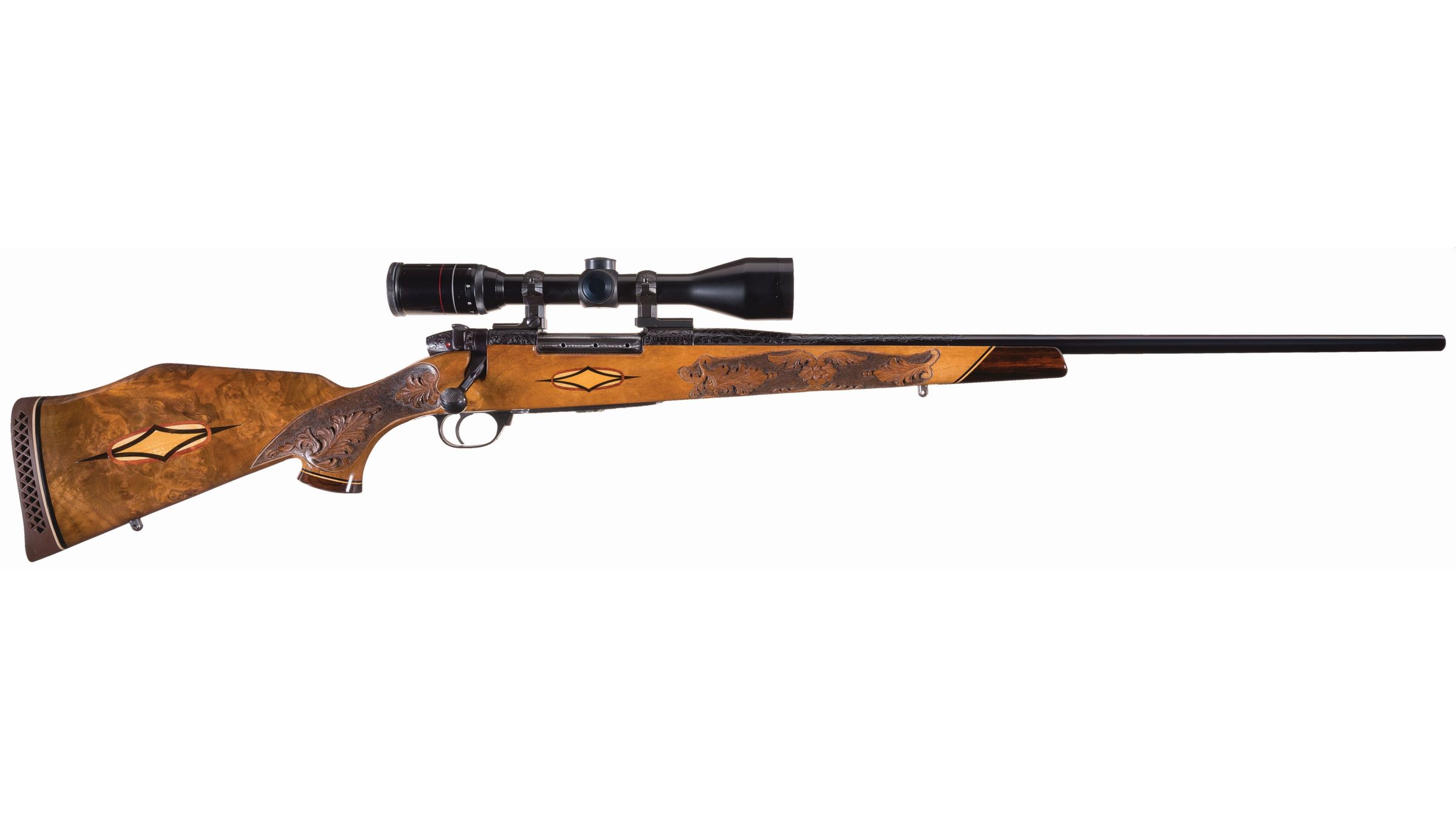 Weatherby Mark V Crown Custom Bolt Action Rifle with Scope | Rock Island  Auction