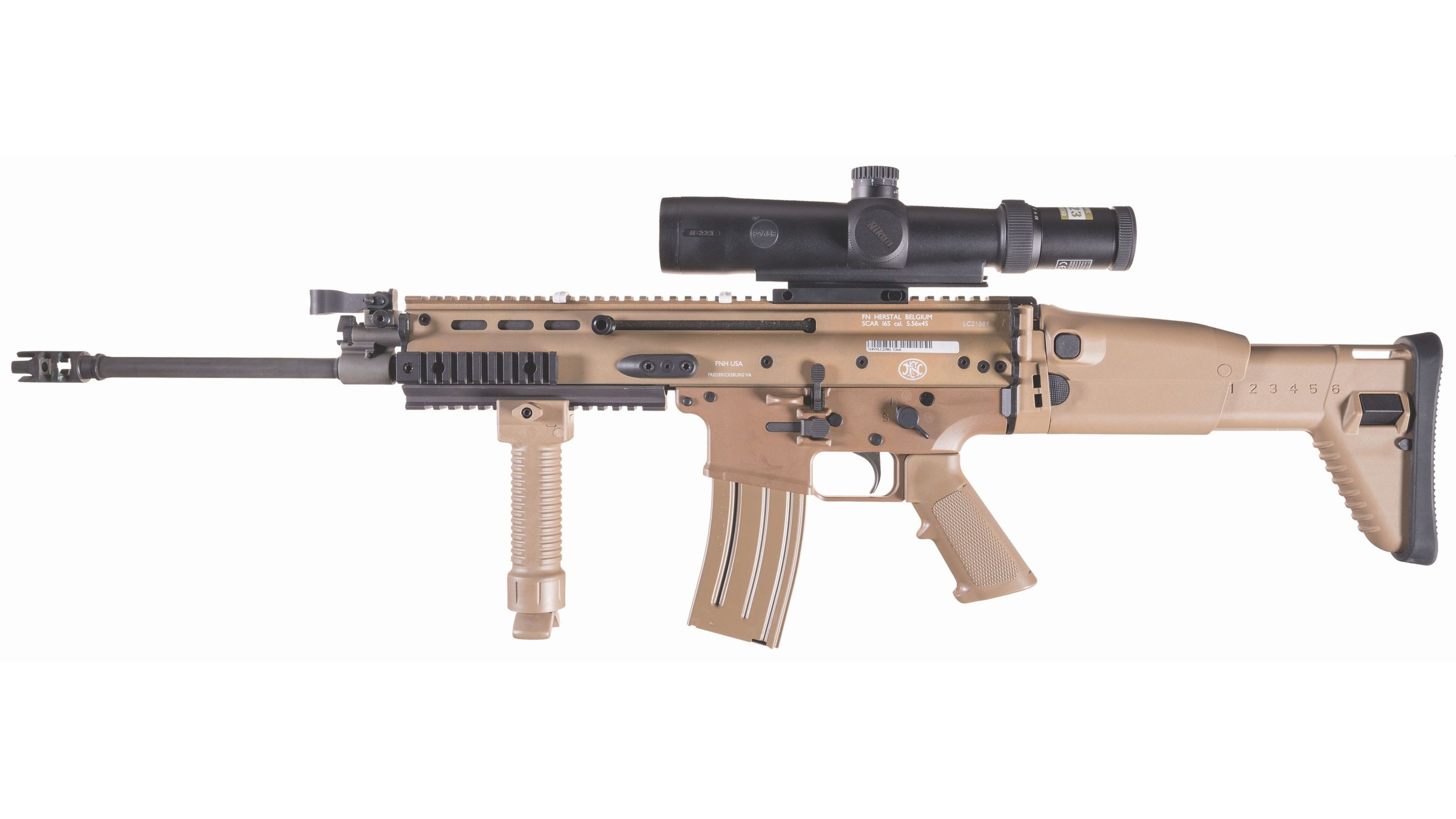 FNH U.S.A. SCAR 16S Semi-Automatic Rifle with Scope and Box | Rock ...