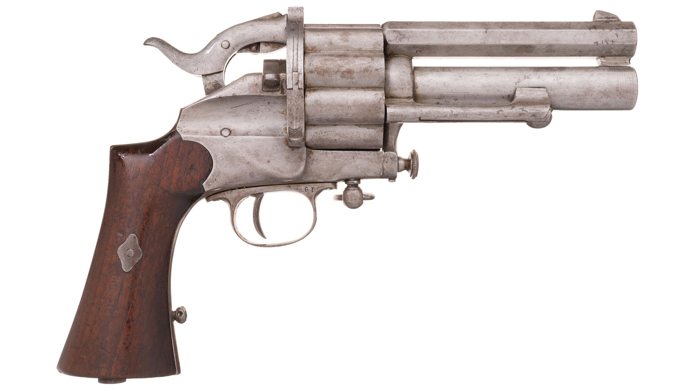 Belgian LeMat Patent Single Action Centerfire Grapeshot Revolver | Rock ...