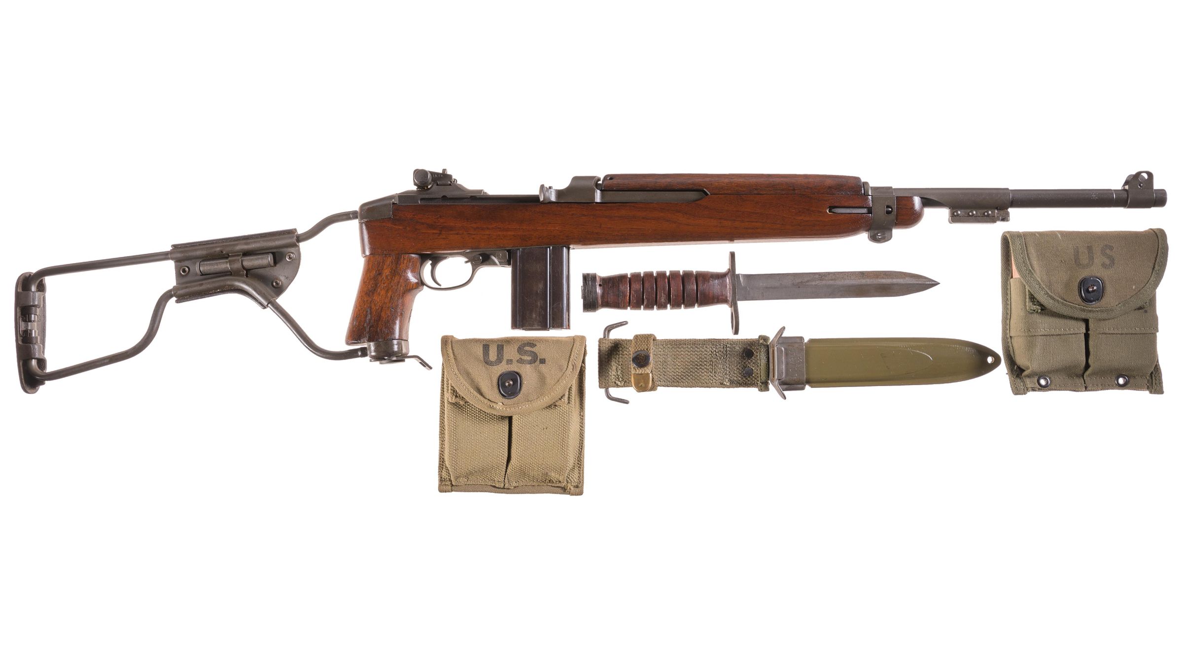 U.S. Inland M1A1 Semi-Automatic Paratrooper Carbine with Bayonet | Rock ...