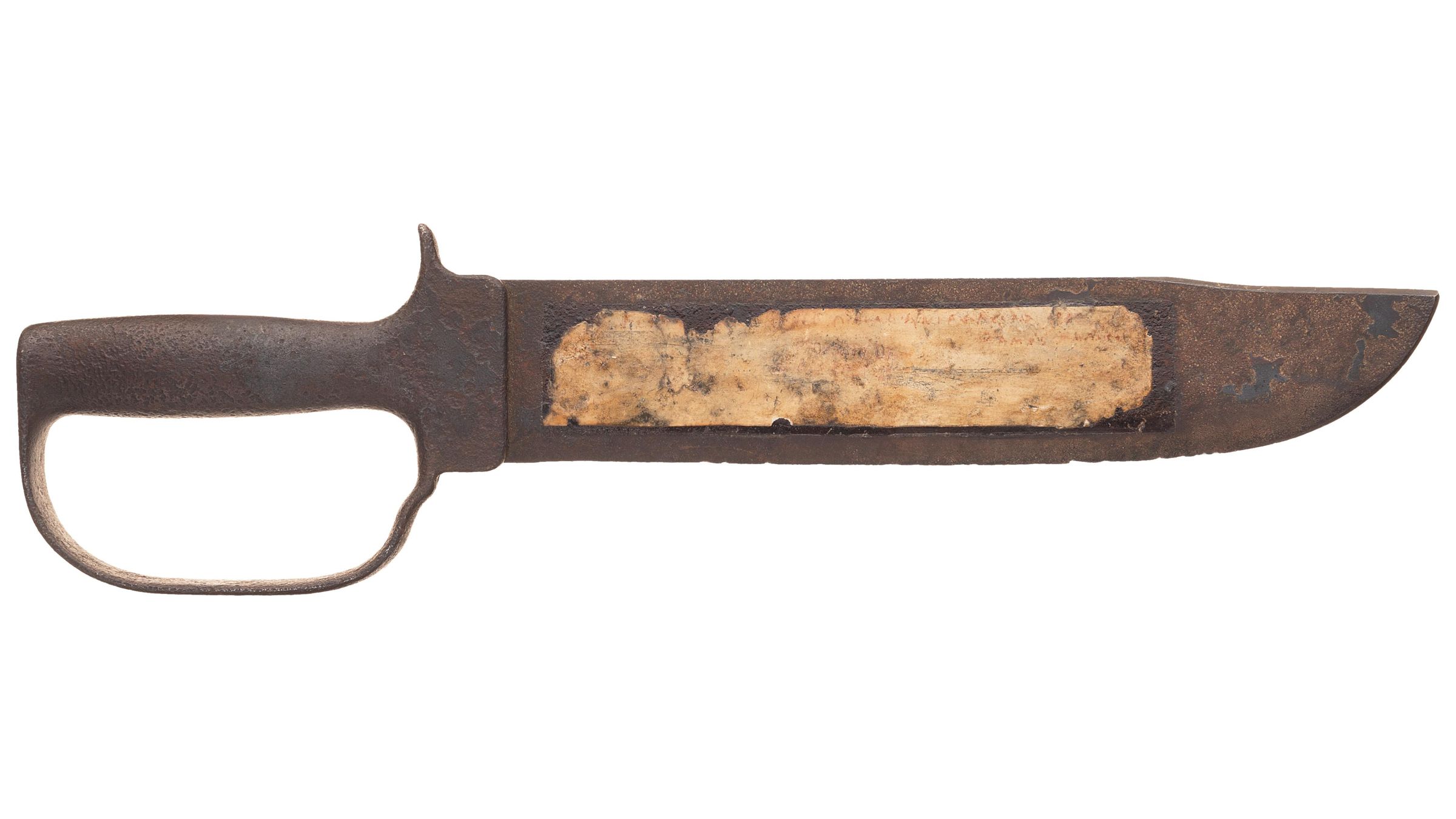 Massive Unmarked Cast Iron DGuard Bowie Knife Rock Island Auction