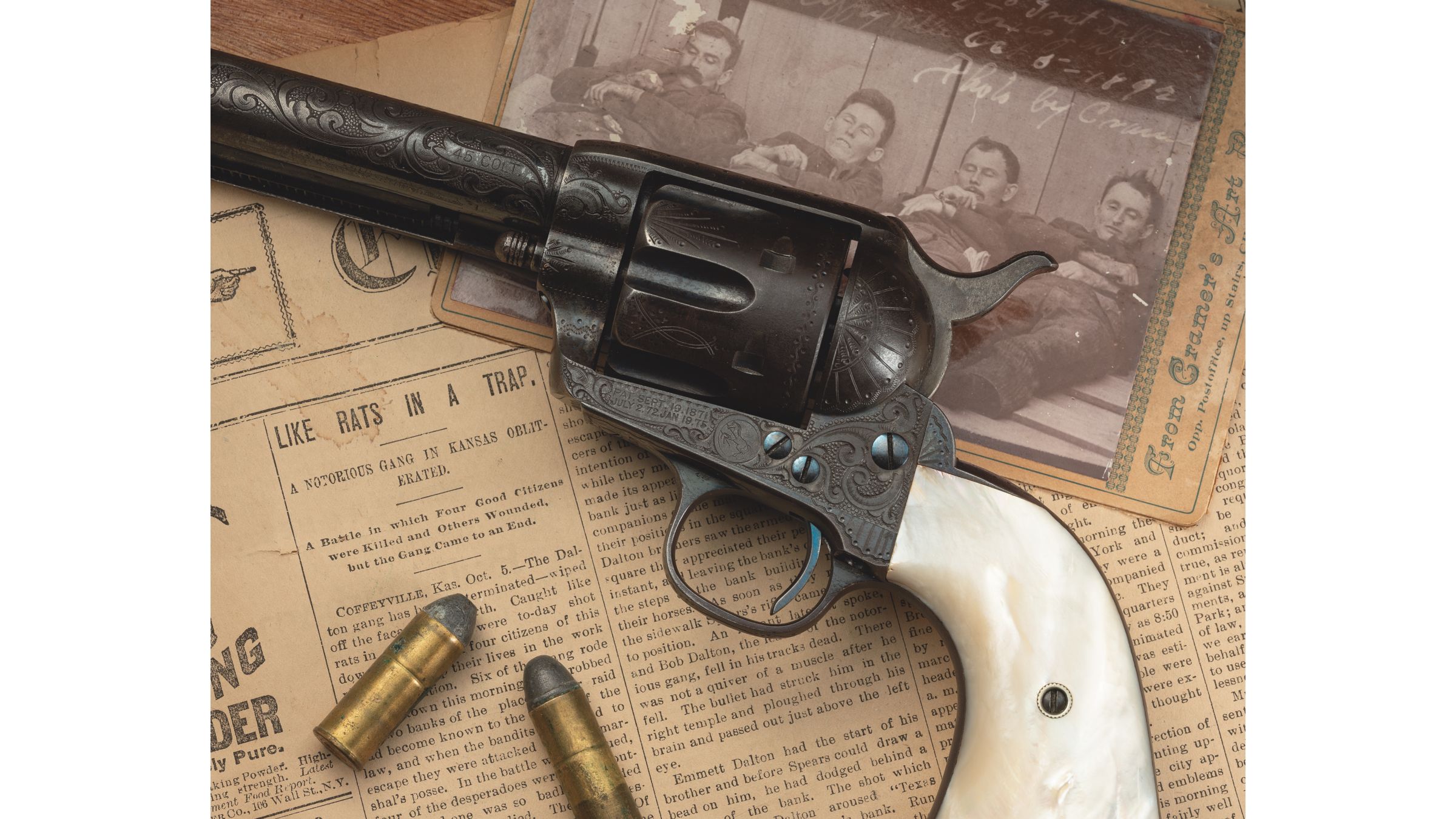 Bob Dalton's Factory Engraved Colt Single Action Army Revolver Rock Island Auction